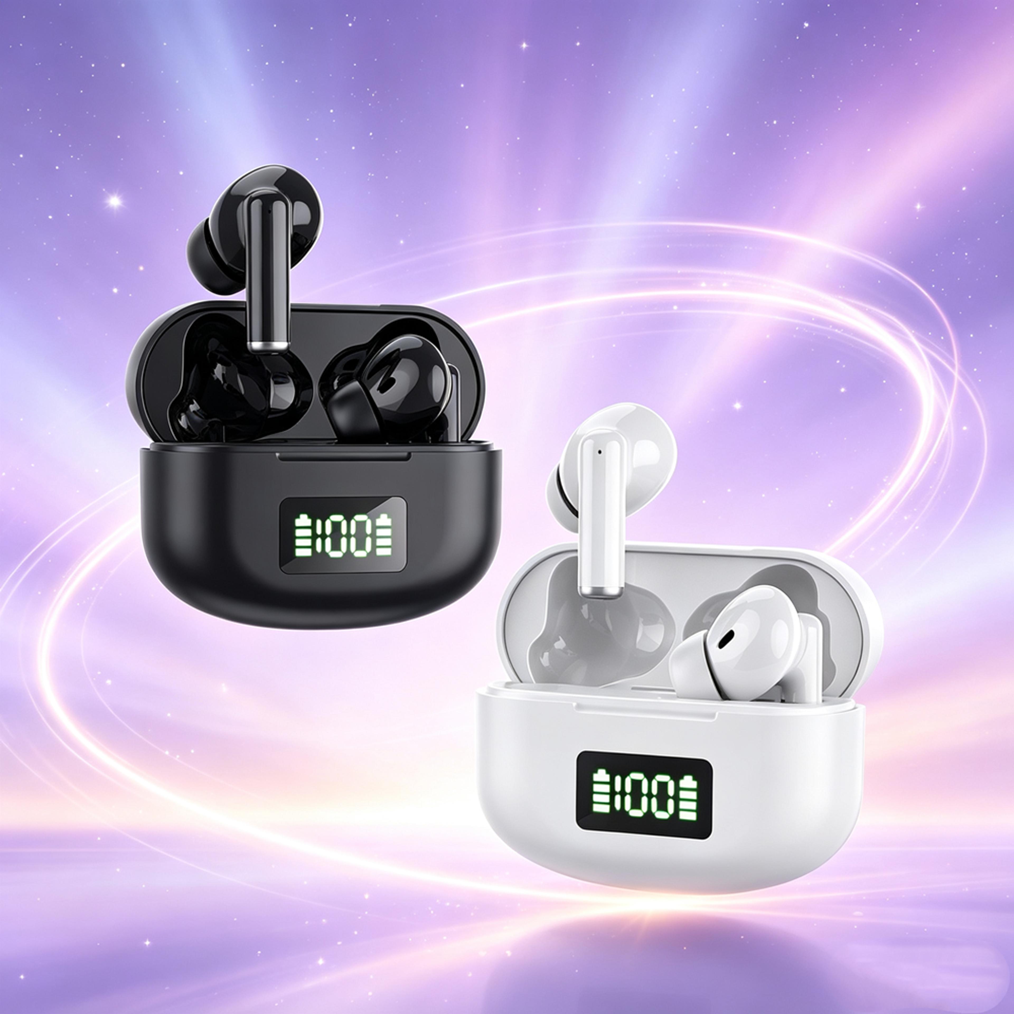 powerbeat bluetooth earbuds wireless earphones with long battery life charging case