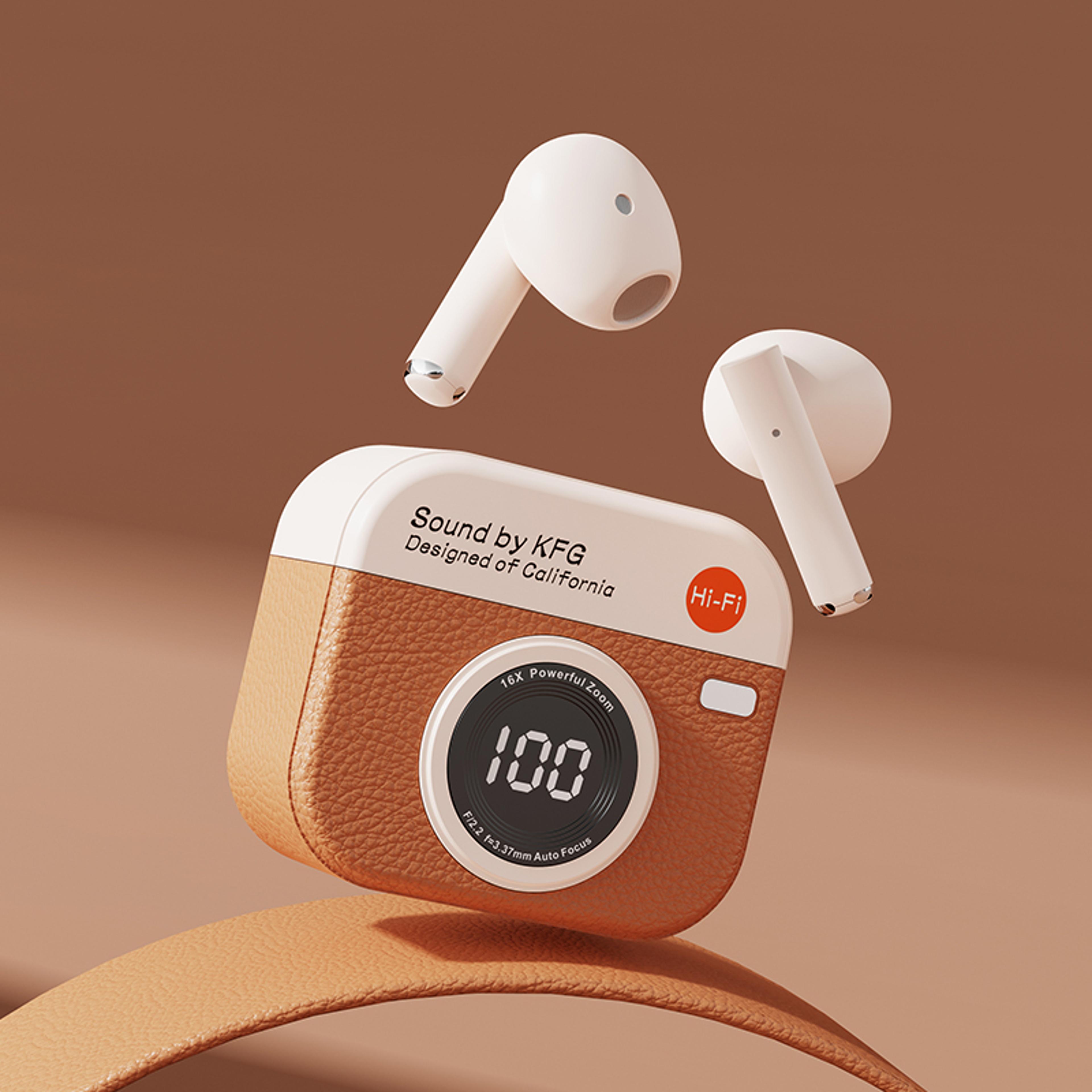 q86 bluetooth 5.3 earbuds with led display hifi wireless gaming & waterproof sports headphones