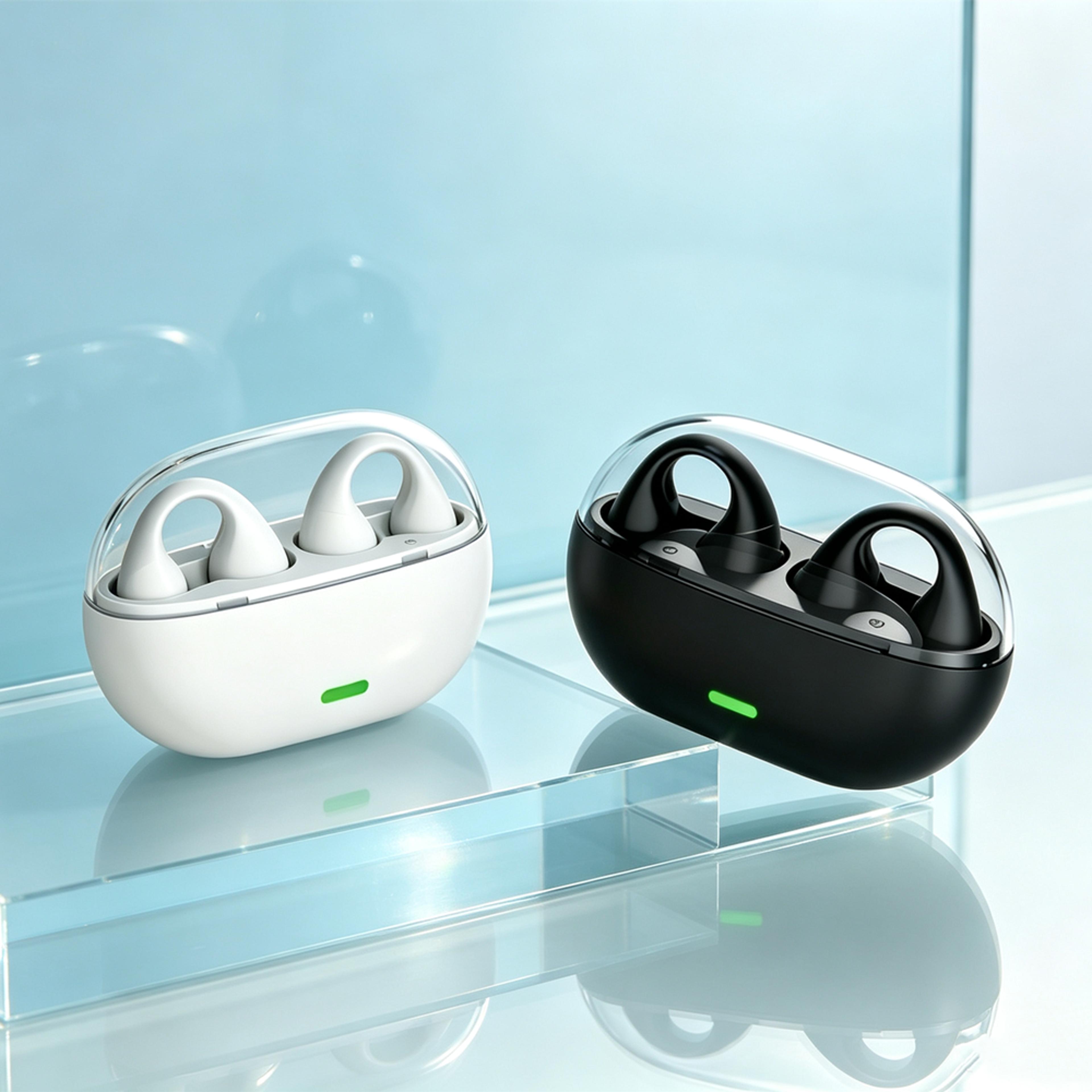 open ear bone conduction headphones bluetooth 5.3 wireless sports headset with long battery life