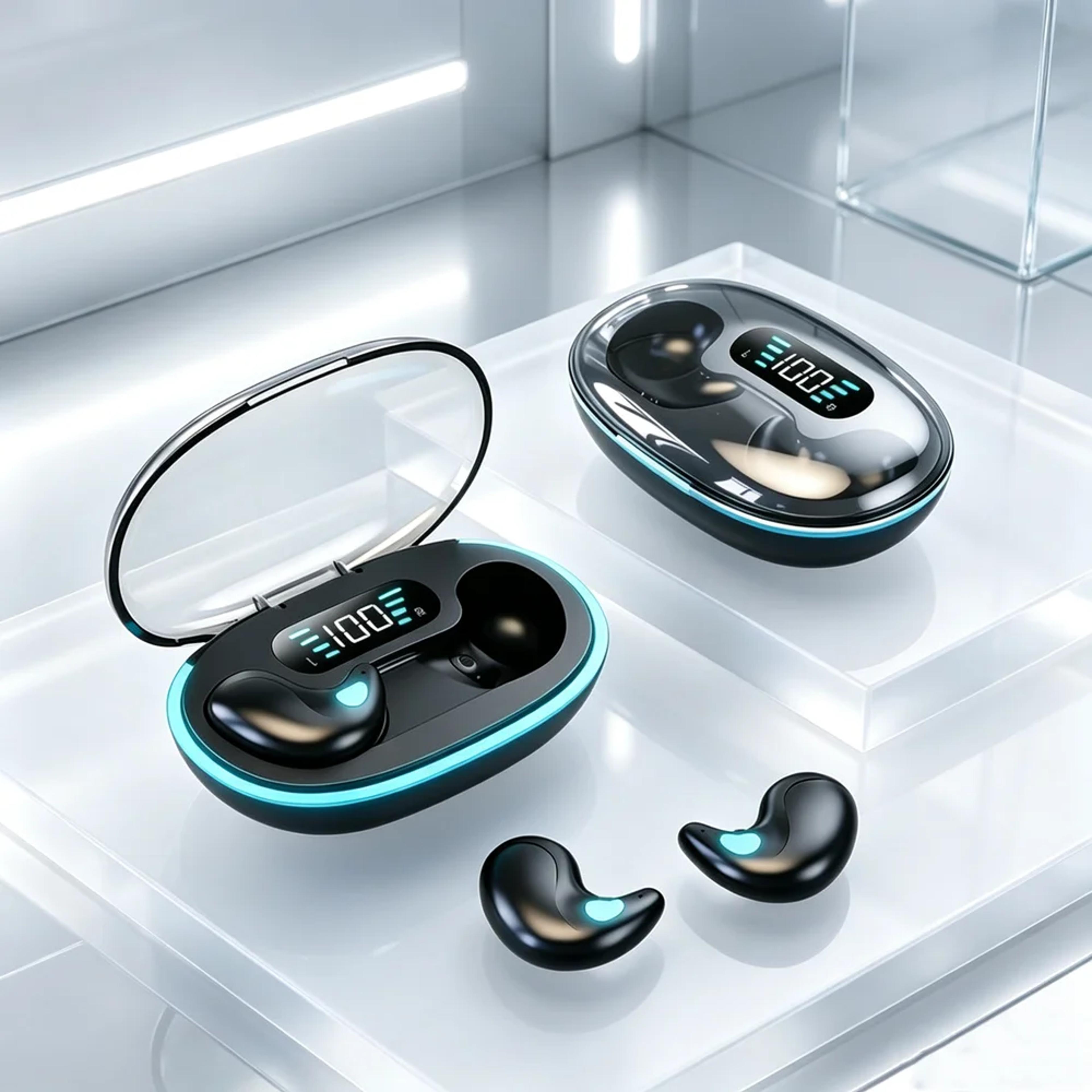 mini sleep bluetooth 5.3 earbuds wireless noise reduction gaming headphones