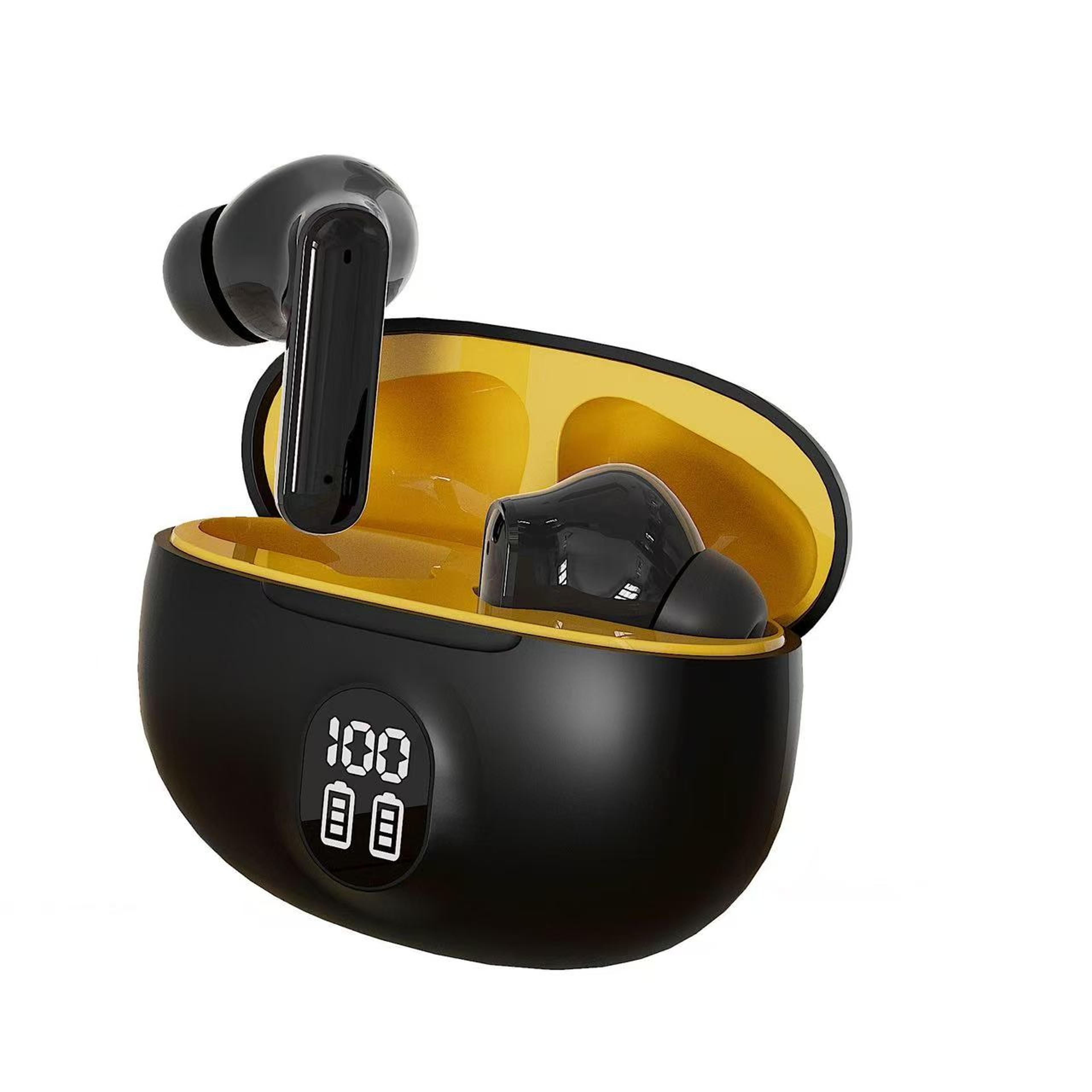 bluetooth 5.3 wireless earbuds with hifi stereo, touch control & mic for gaming, sports and calls