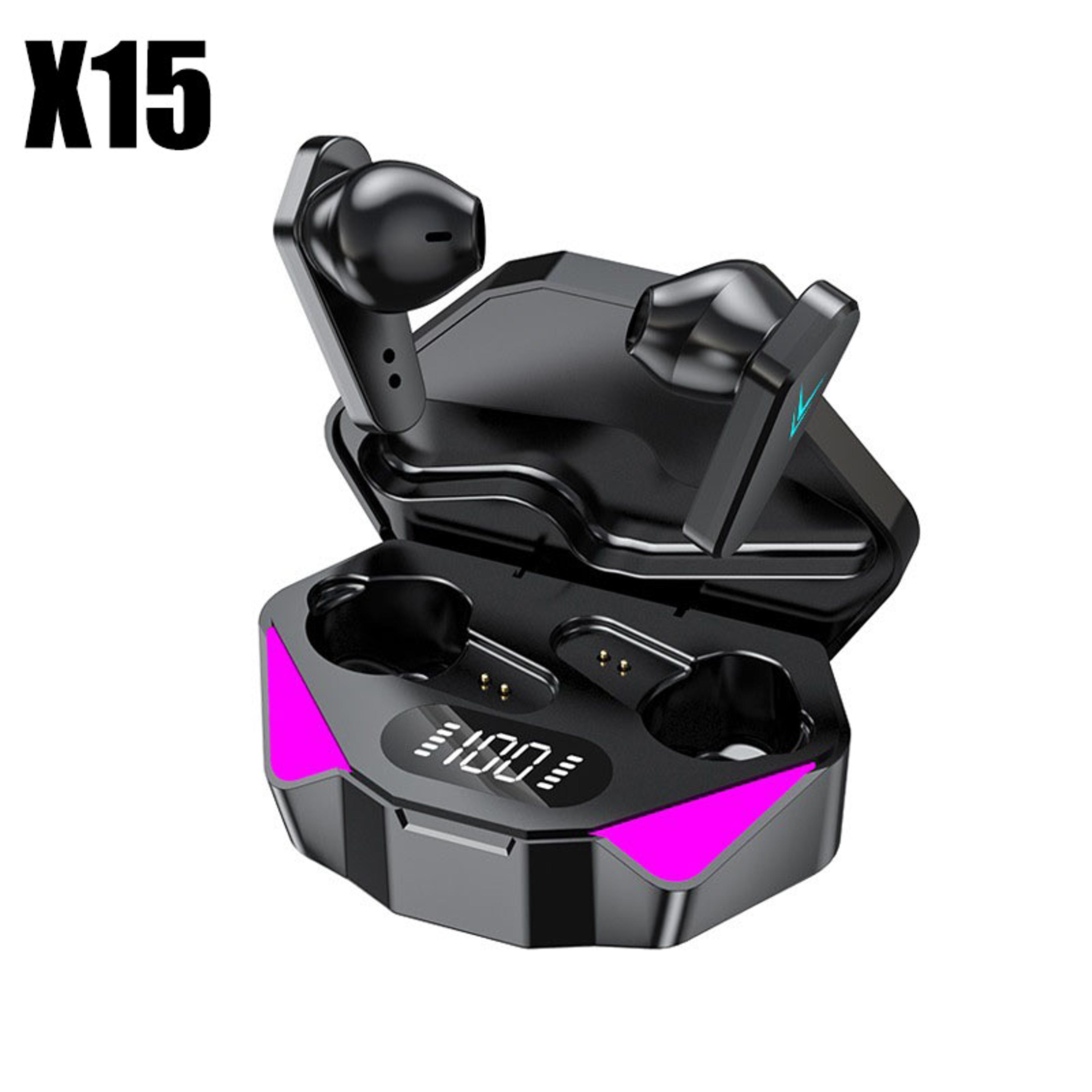 x15 bluetooth 5.3 wireless gaming earbuds with mic and 65ms low latency stereo sound