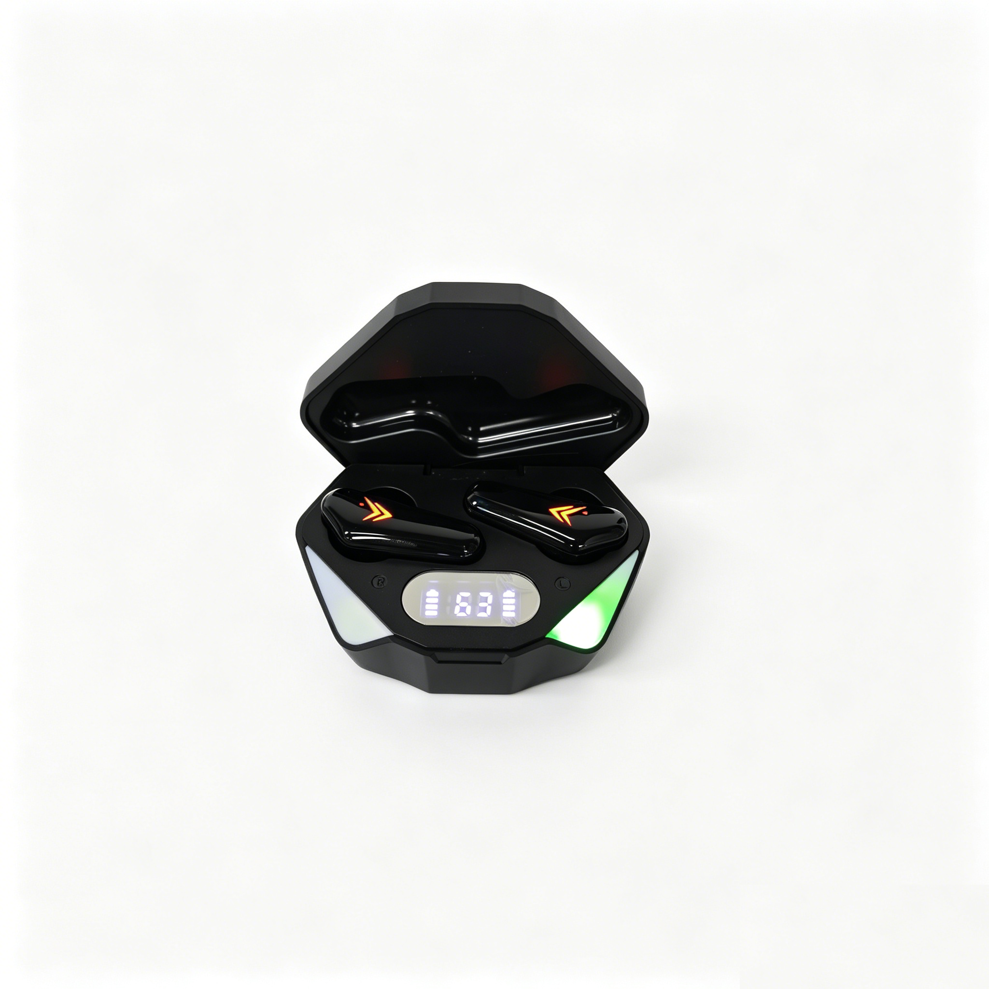 x15 bluetooth 5.4 earbuds low latency gaming wireless earbuds with mic & led charging case