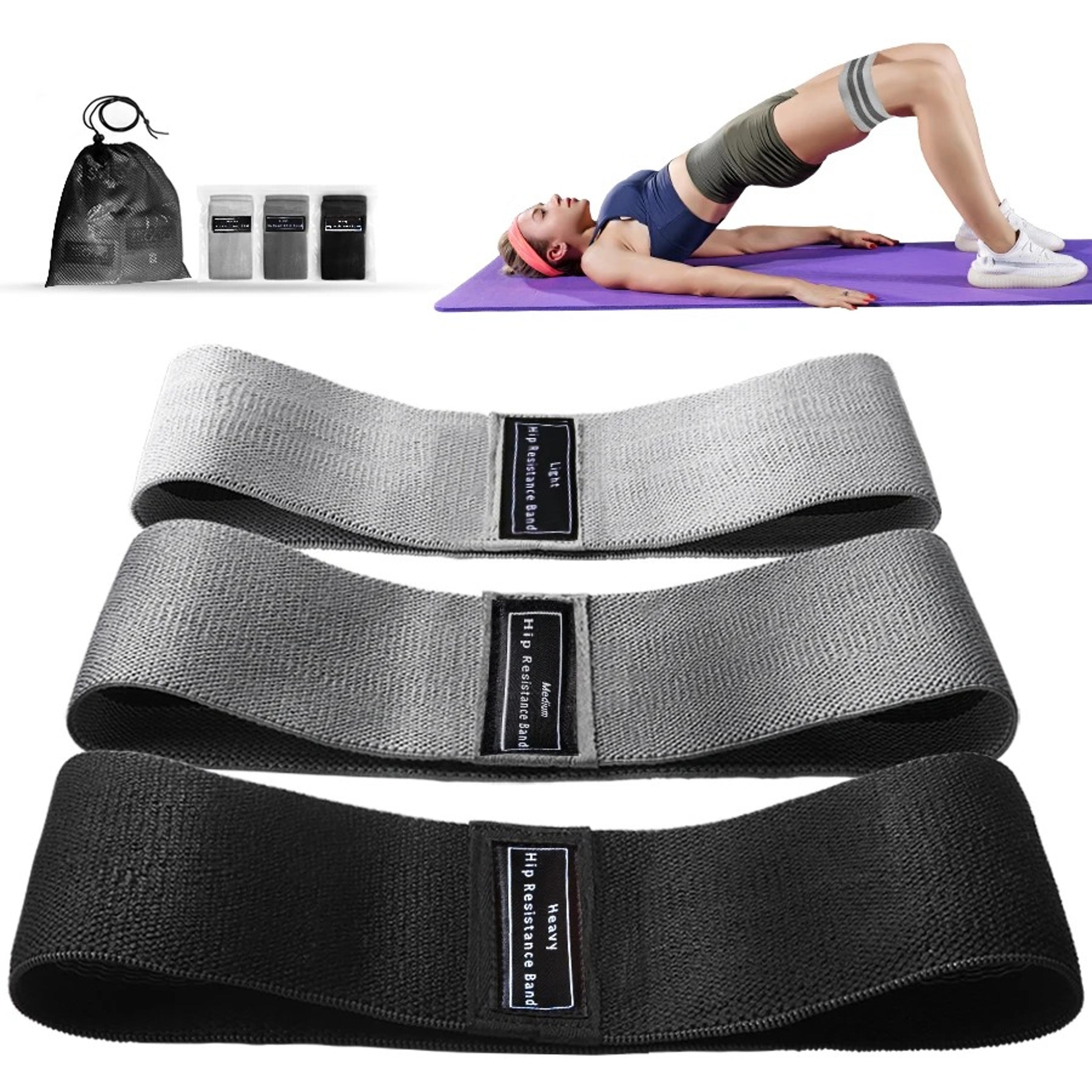 fabric resistance booty bands set for glute & hip strength training
