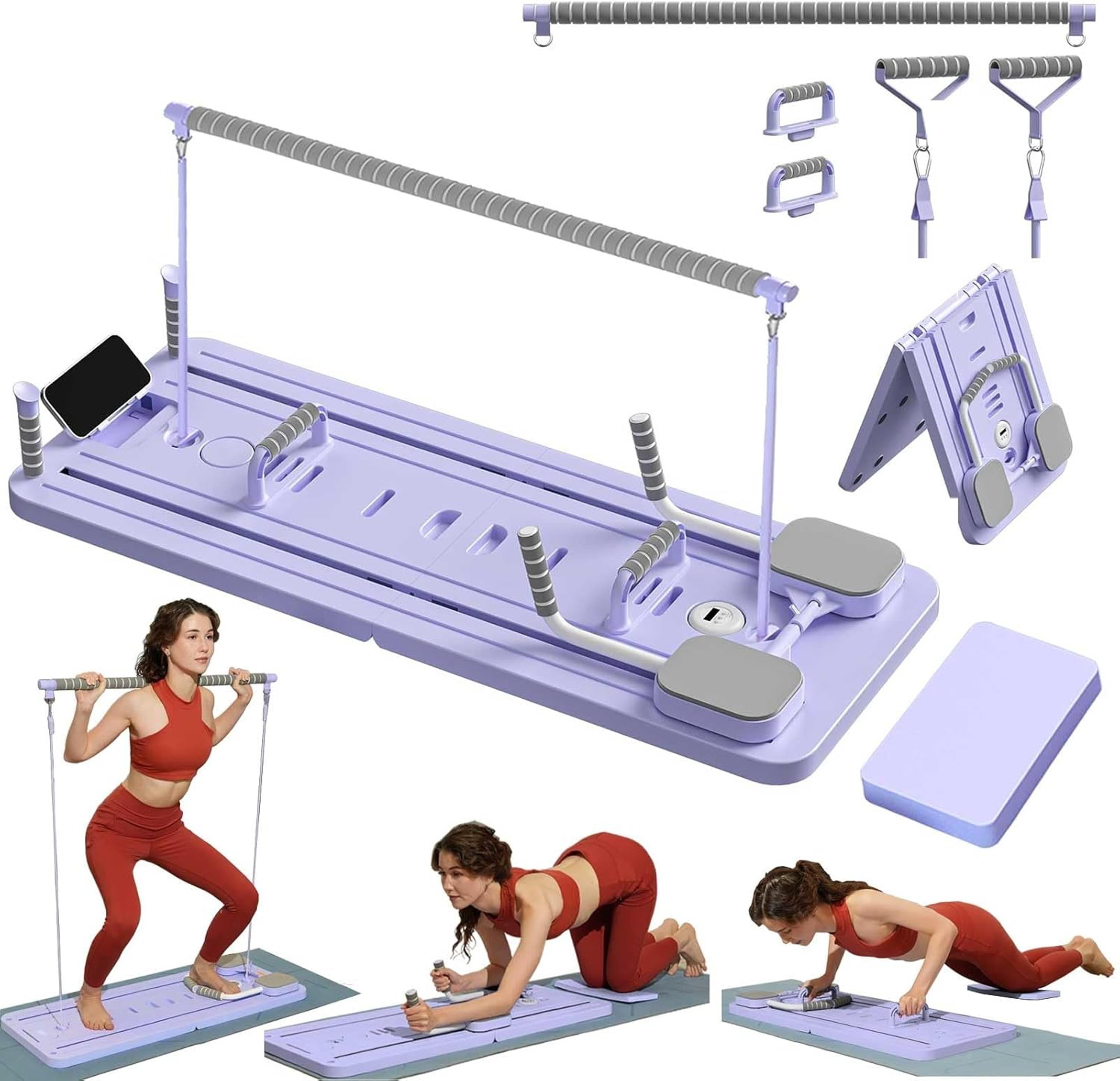 coreflex pilates board with resistance bands for full body home gym workout