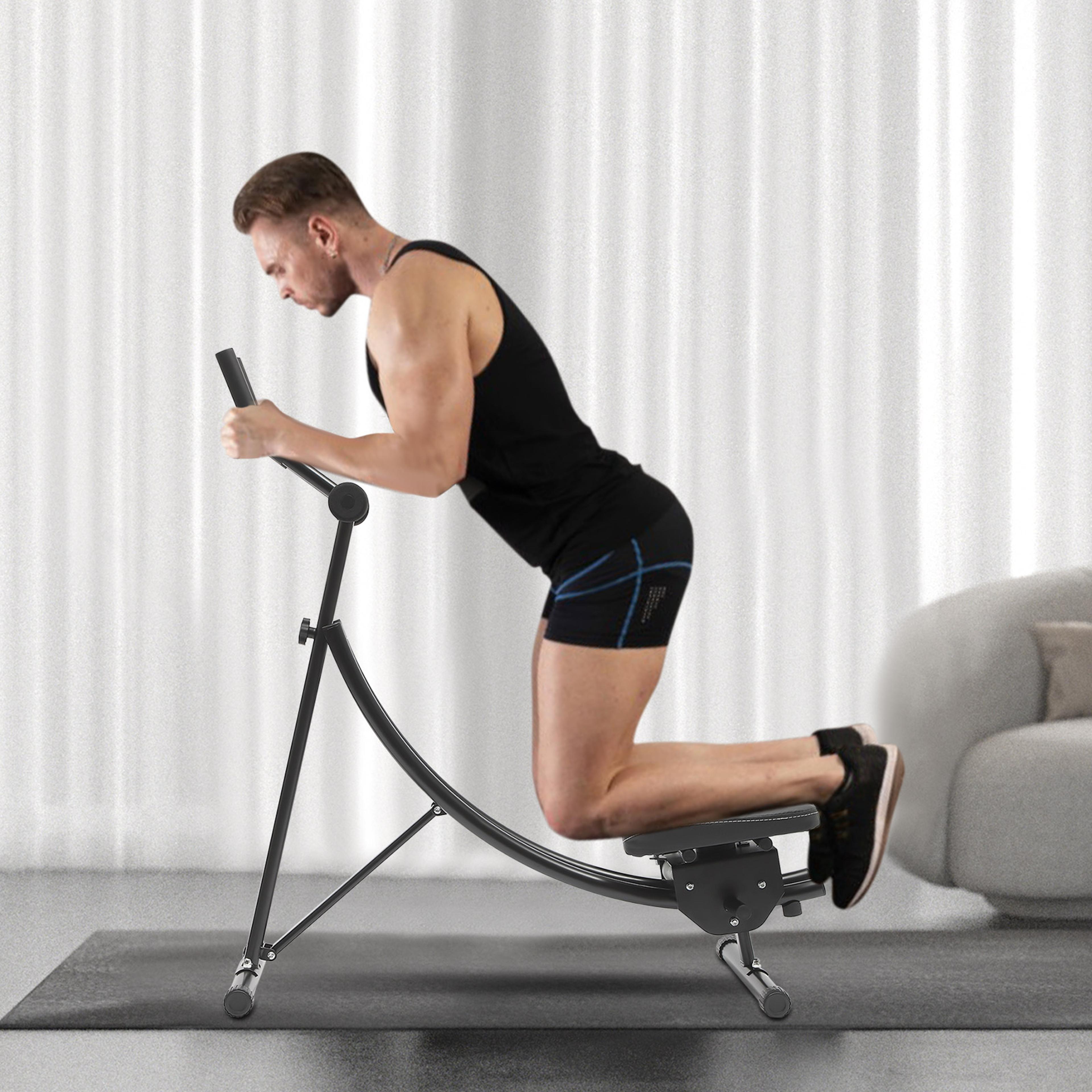 foldable ab trainer adjustable abdominal crunch machine for home gym core & waist training