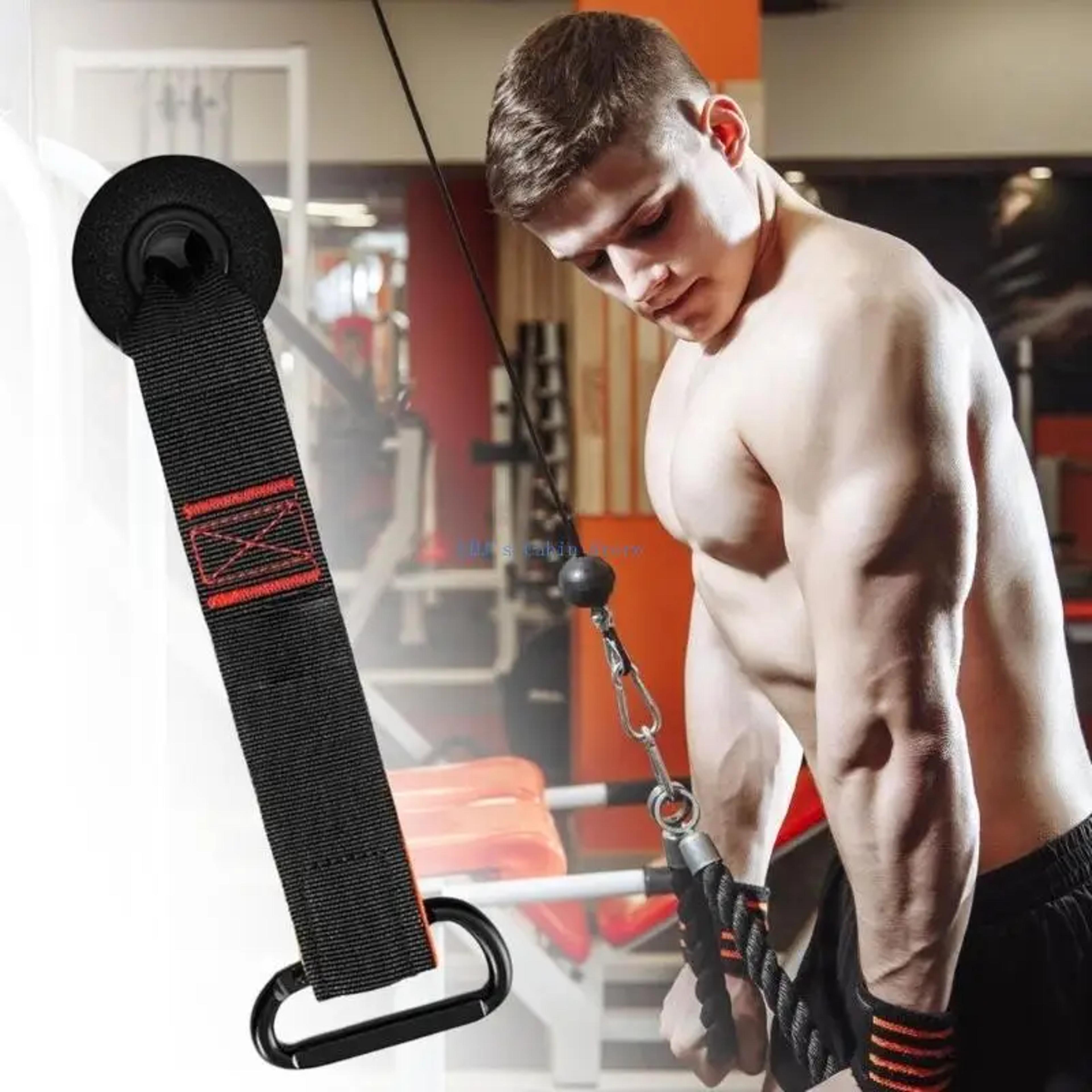 premium door anchor strap with soft handles for resistance bands, pull ups & home gym workouts