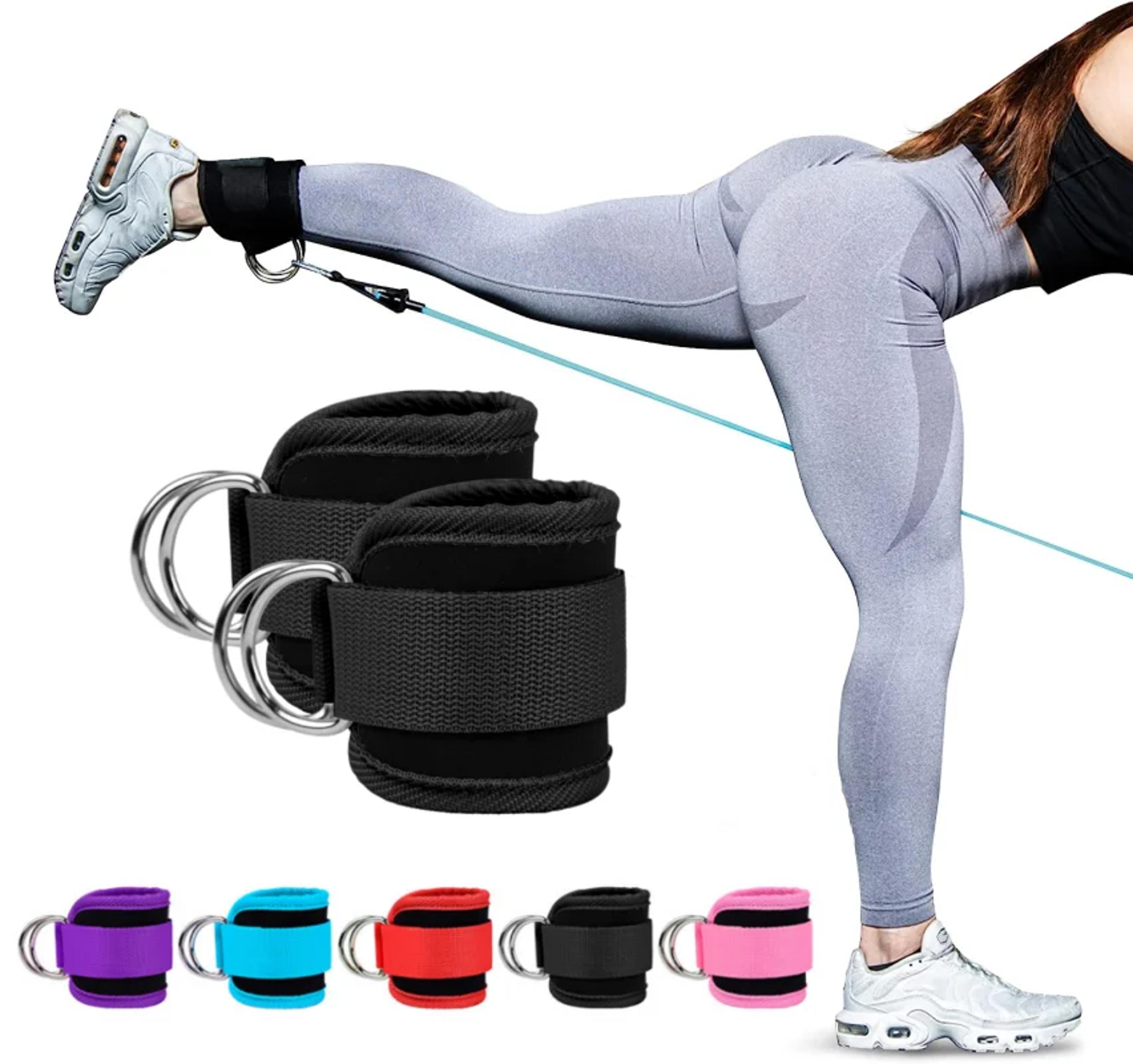 profit ankle straps for cable machine double d ring gym ankle cuffs for glute & leg training