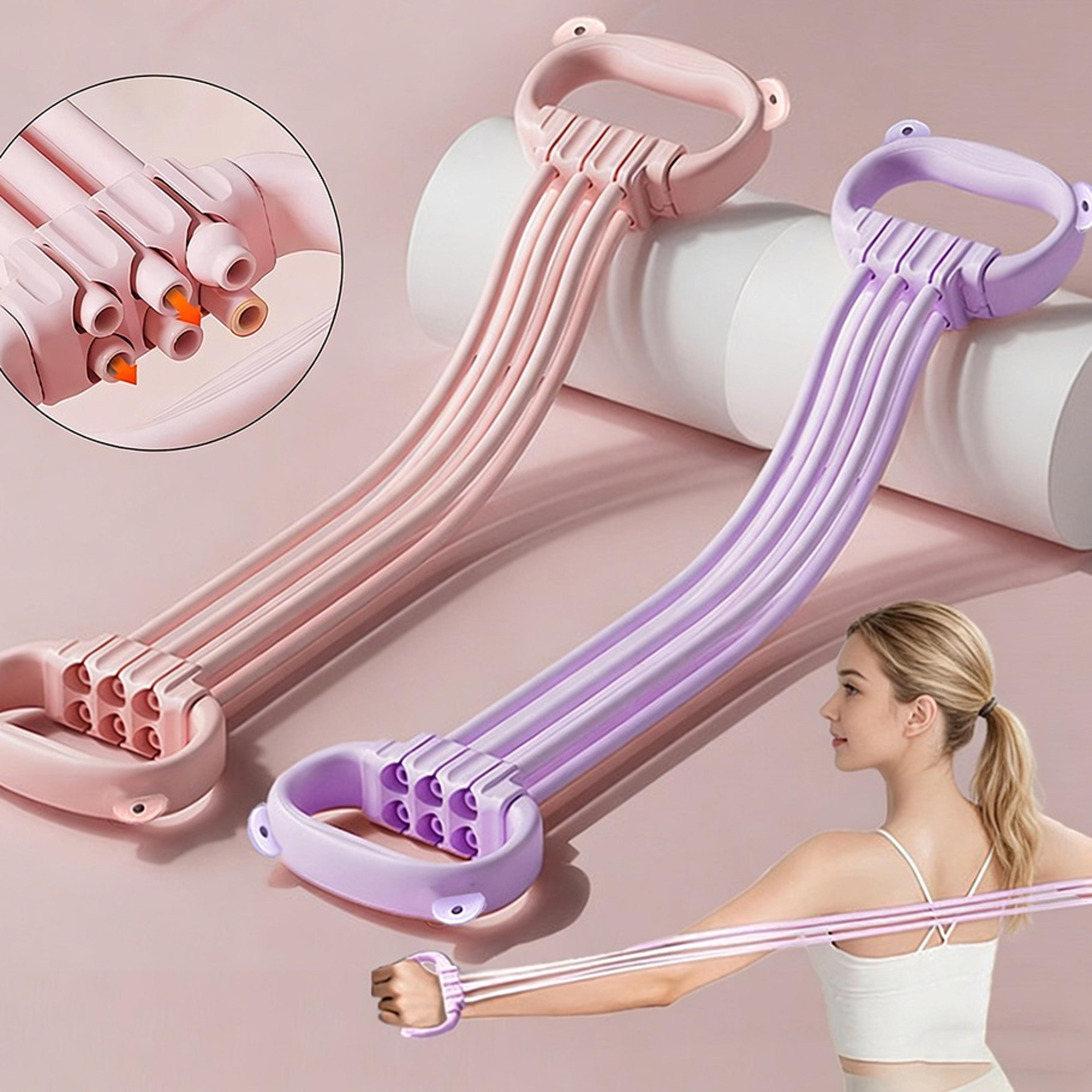 flexease yoga stretch strap with 6 adjustable loops for stretching, shoulder mobility & flexibility training
