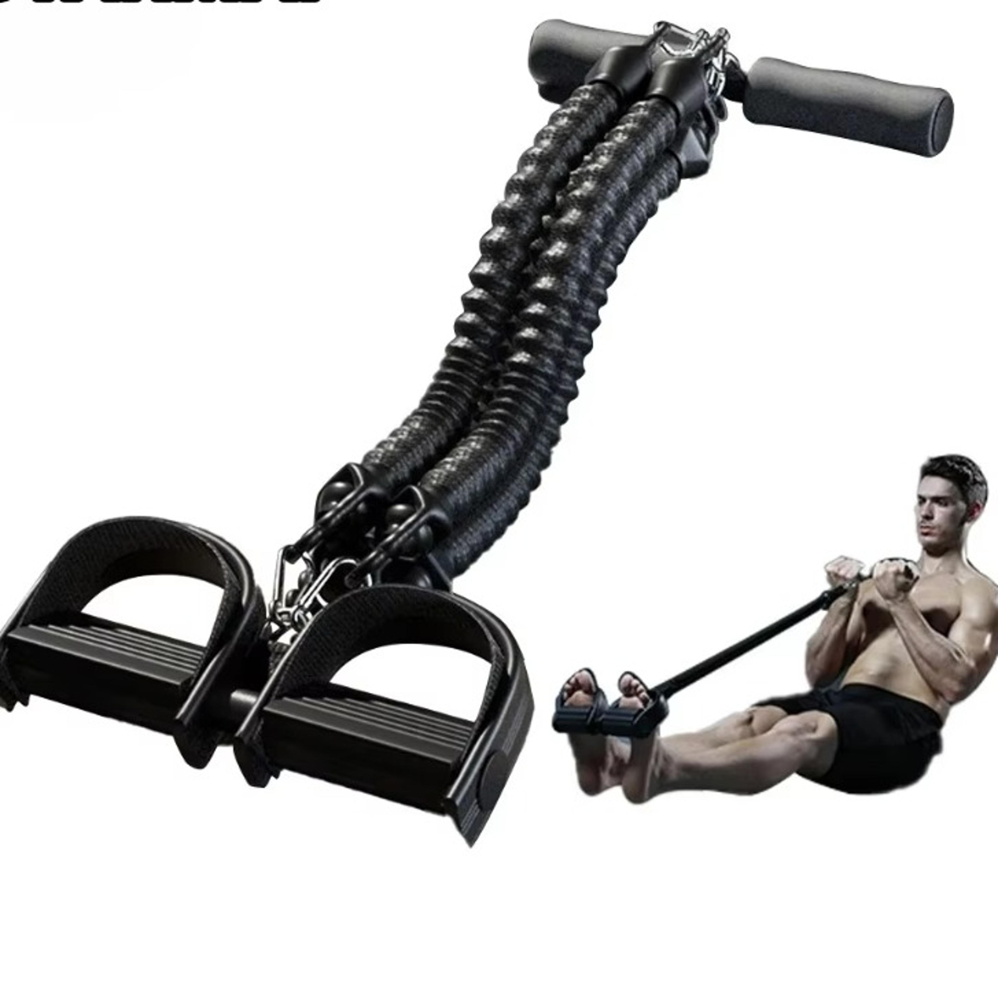 flexcore pedal resistance band home gym trainer for full body & ab workout