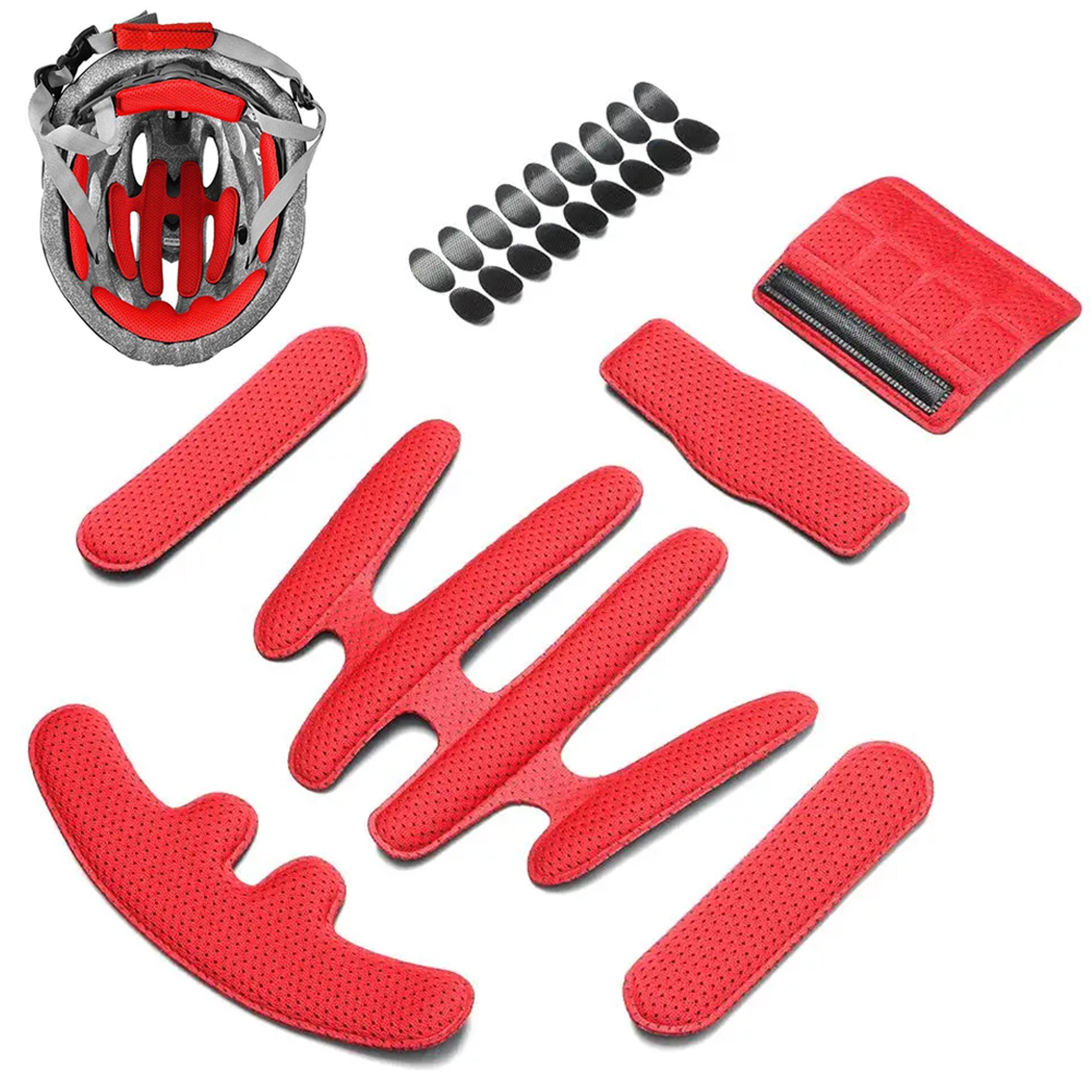 universal helmet replacement pads set 24pcs quick dry motorcycle & bike helmet foam liner
