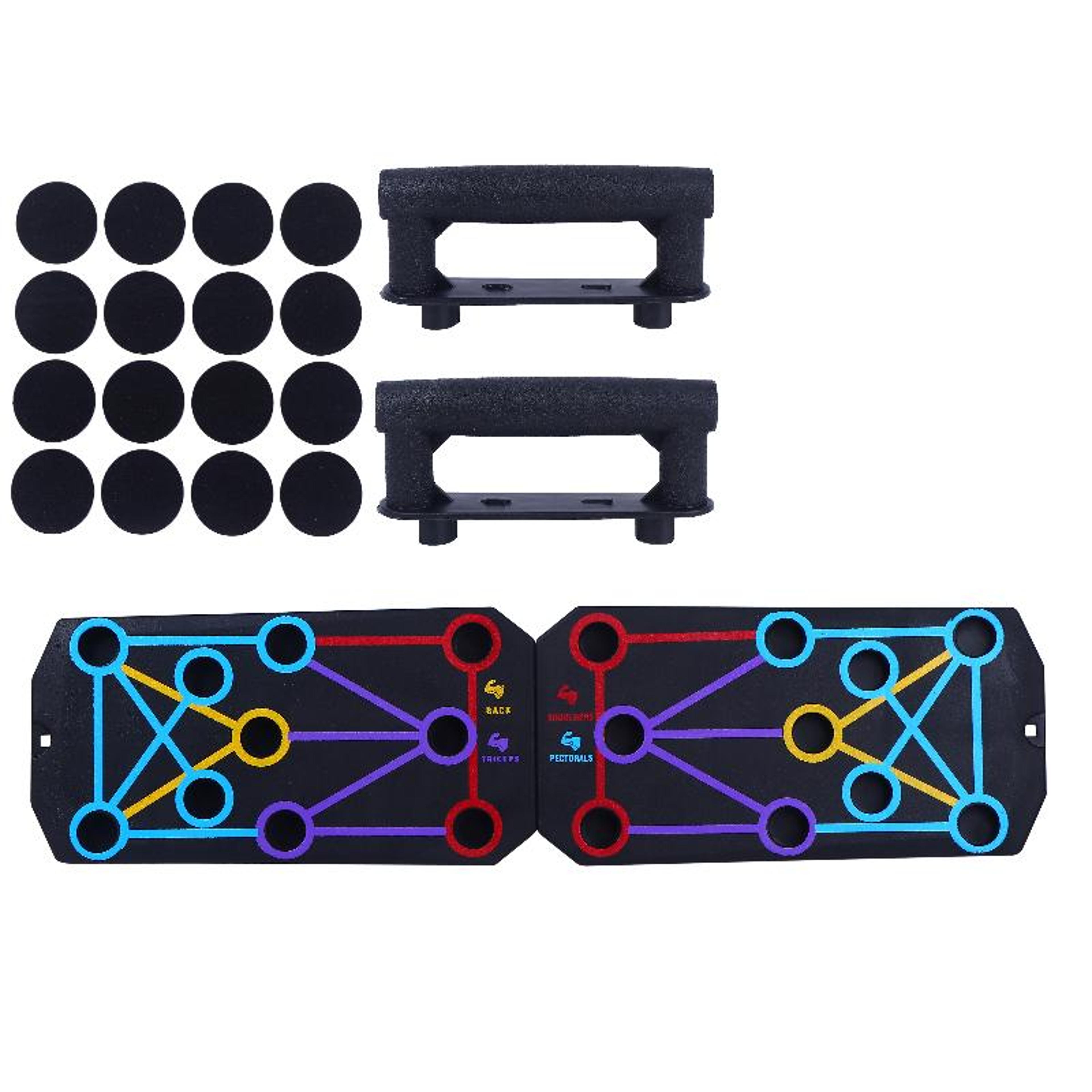 20 hole push up board home gym equipment portable push up stand for full upper body workout