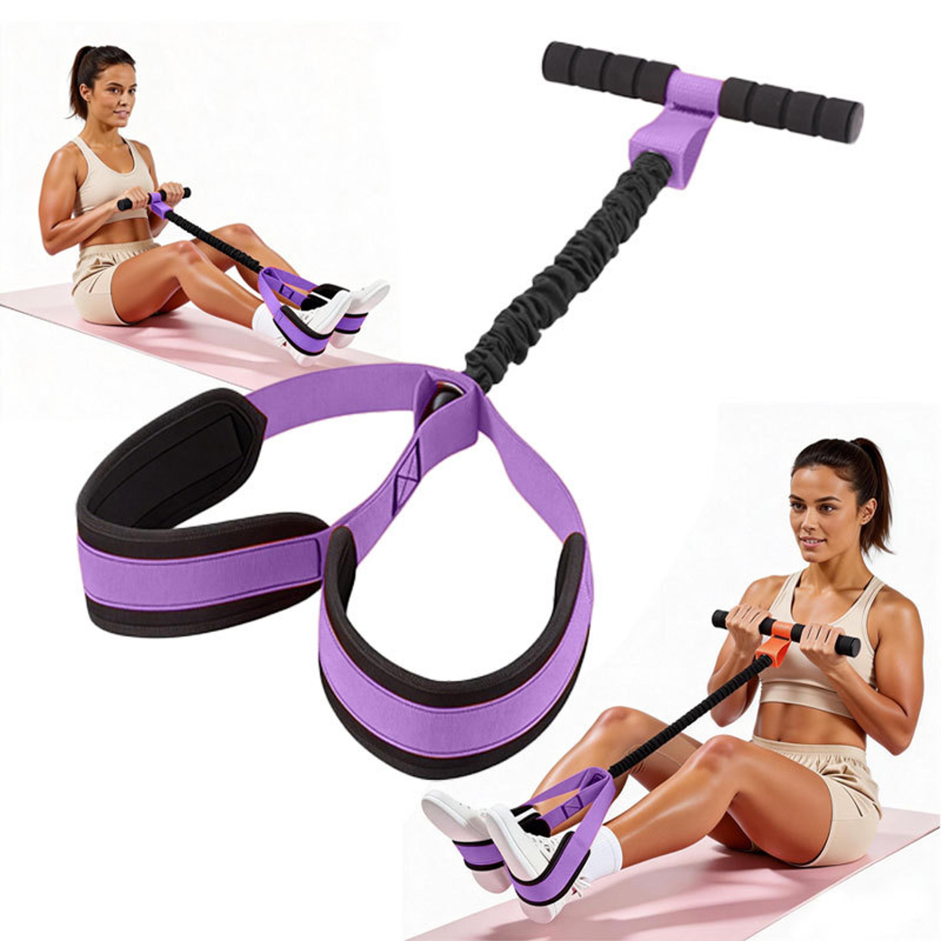 75lb pedal resistance band with handles for full body workout home gym equipment