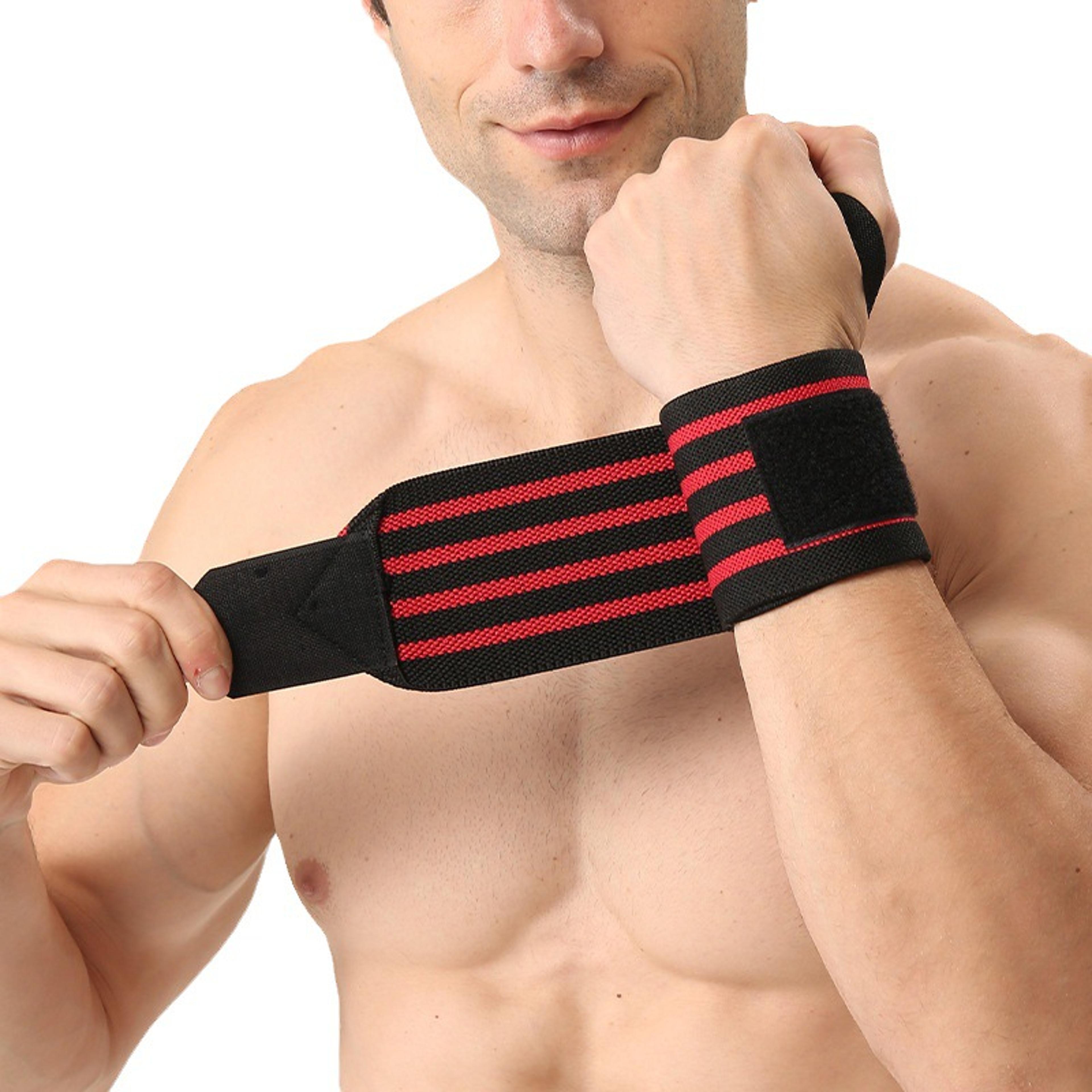 extra strength weight lifting wrist wraps with adjustable wrist support brace for gym & powerlifting