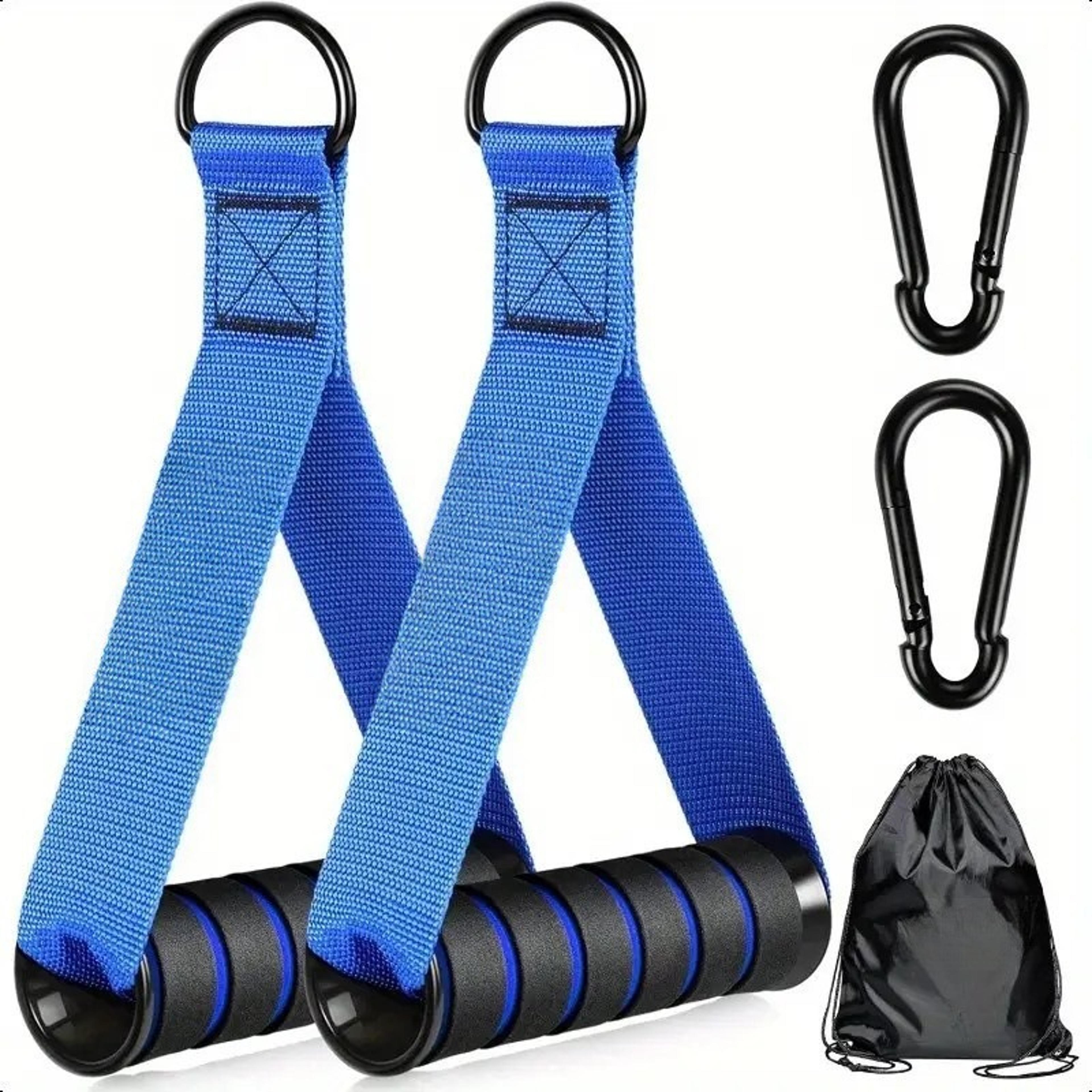heavy duty cable machine handles with d ring hooks for gym cable systems & resistance bands