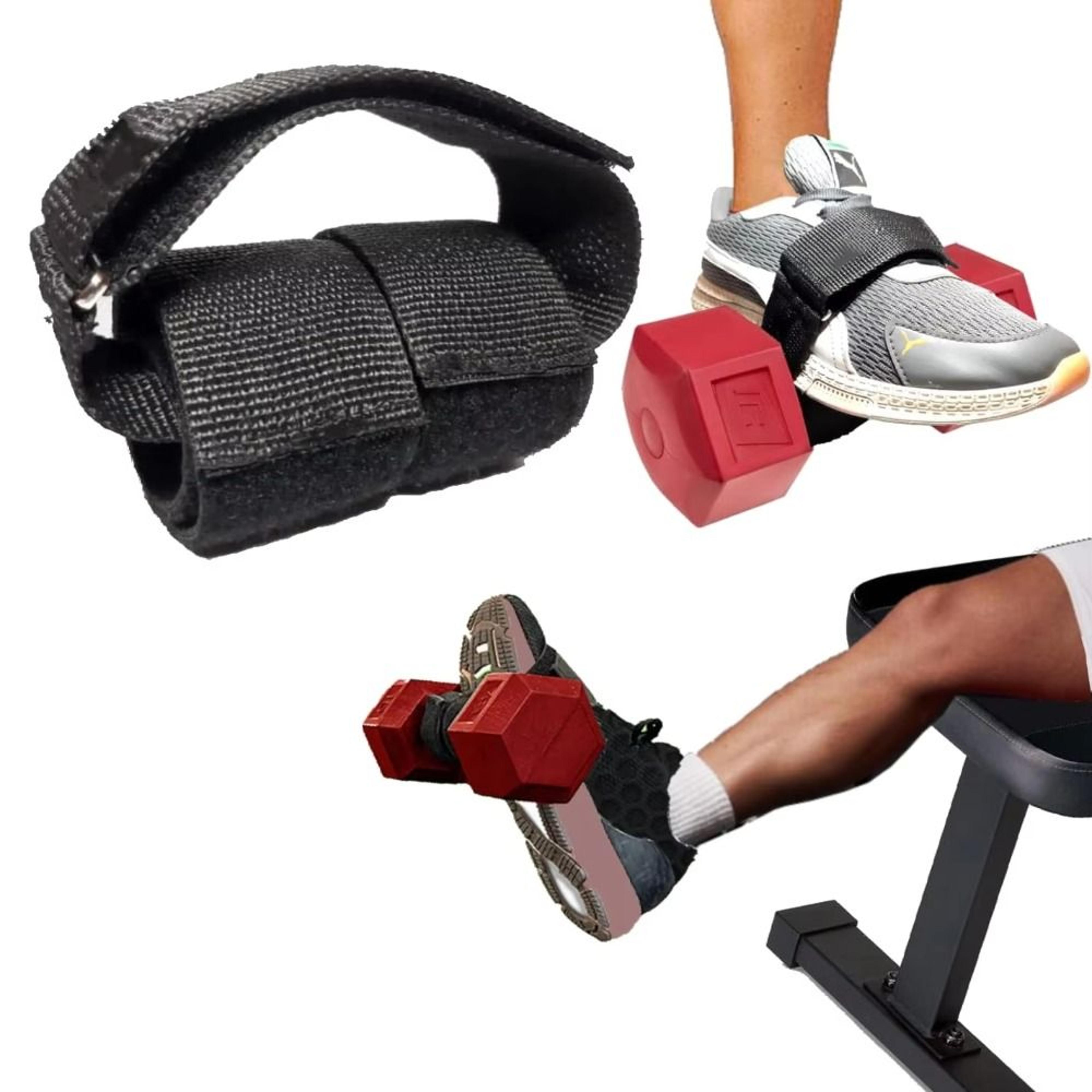 adjustable tibialis trainer dumbbell foot strap for shin strength & home gym leg workouts