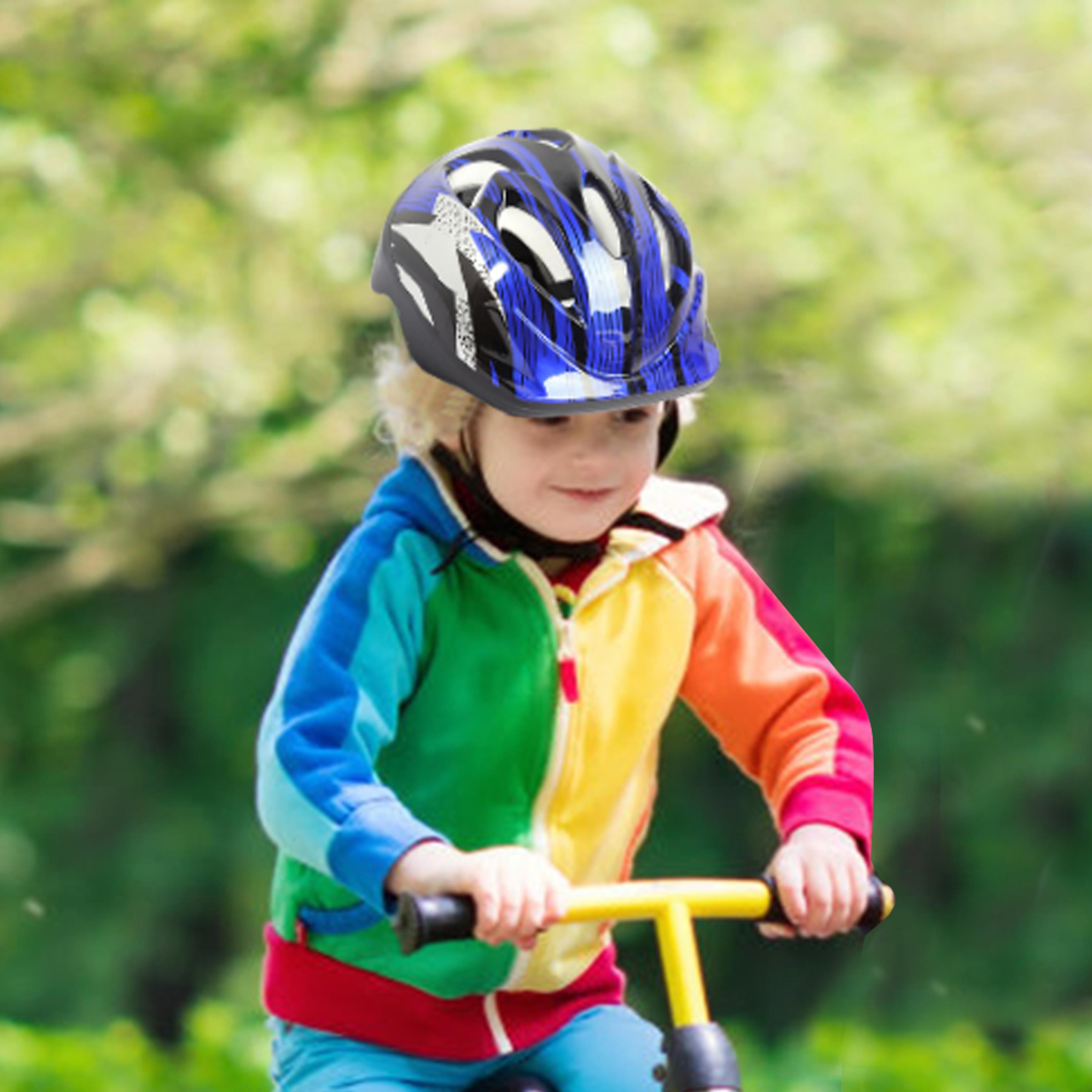 kids bike helmet adjustable childrens bicycle helmet for cycling, skateboarding & skating