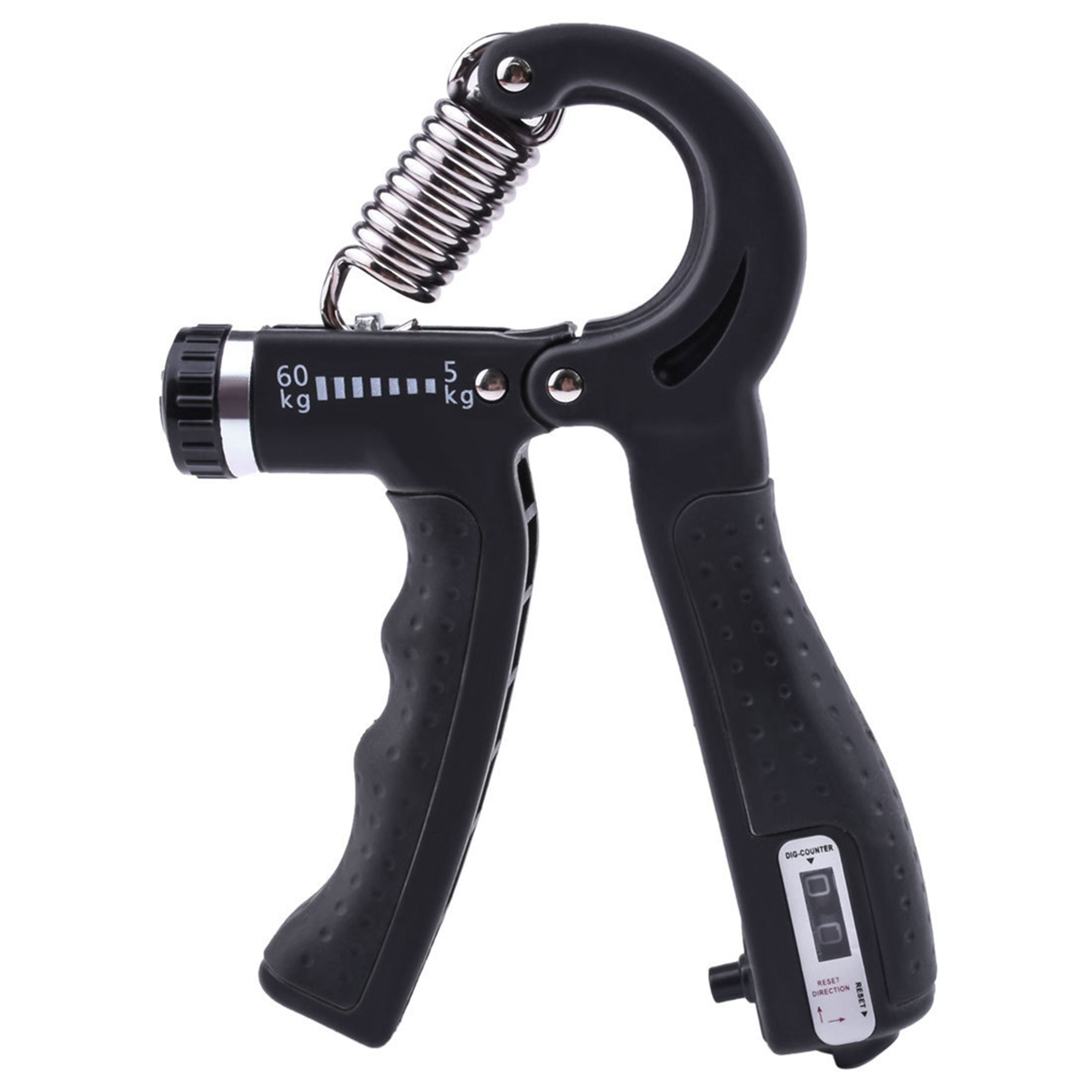adjustable hand grip strengthener with counter 5 to 60kg forearm exerciser & grip strength trainer