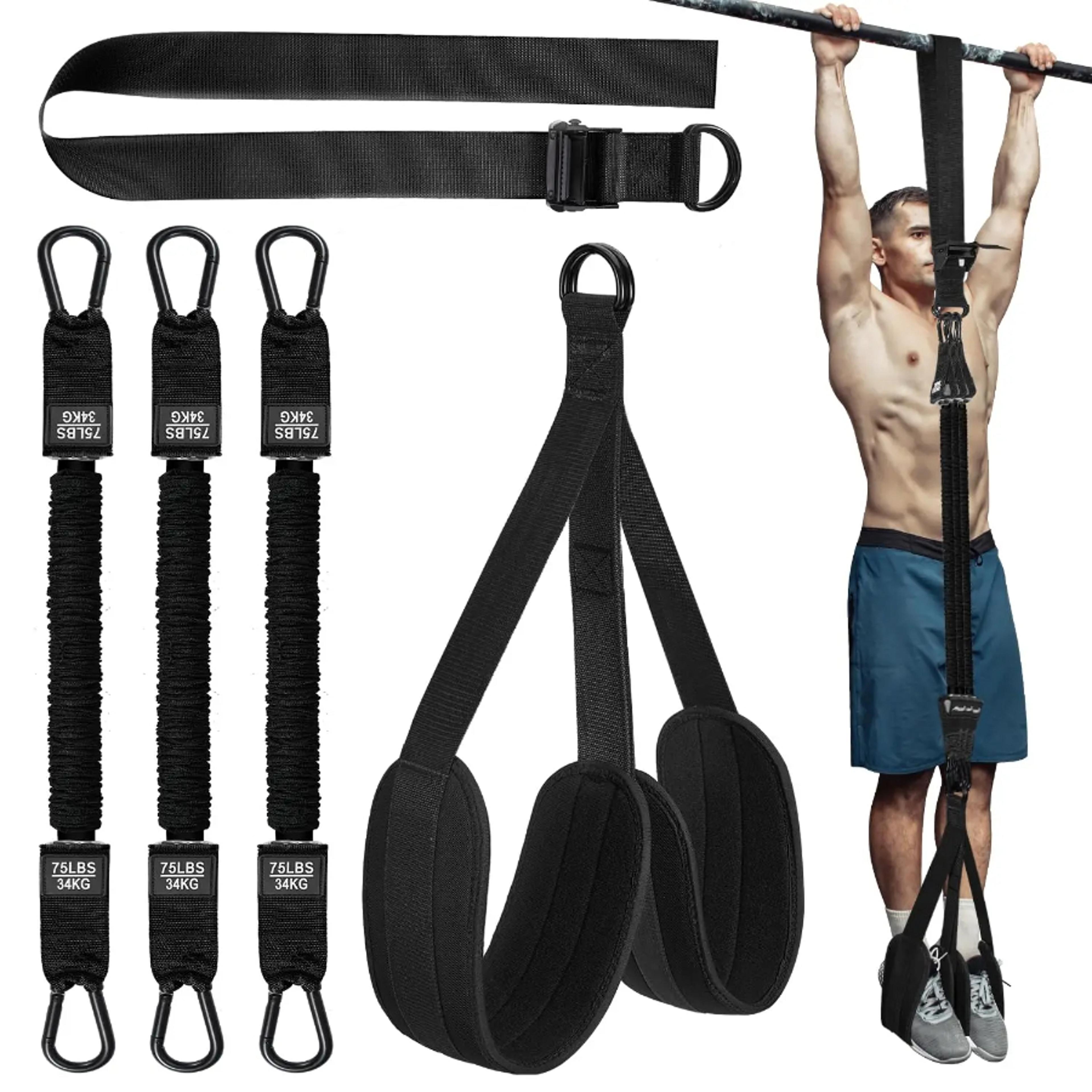 powerlift pull up assist band belt adjustable strength training equipment for pull ups & calisthenics
