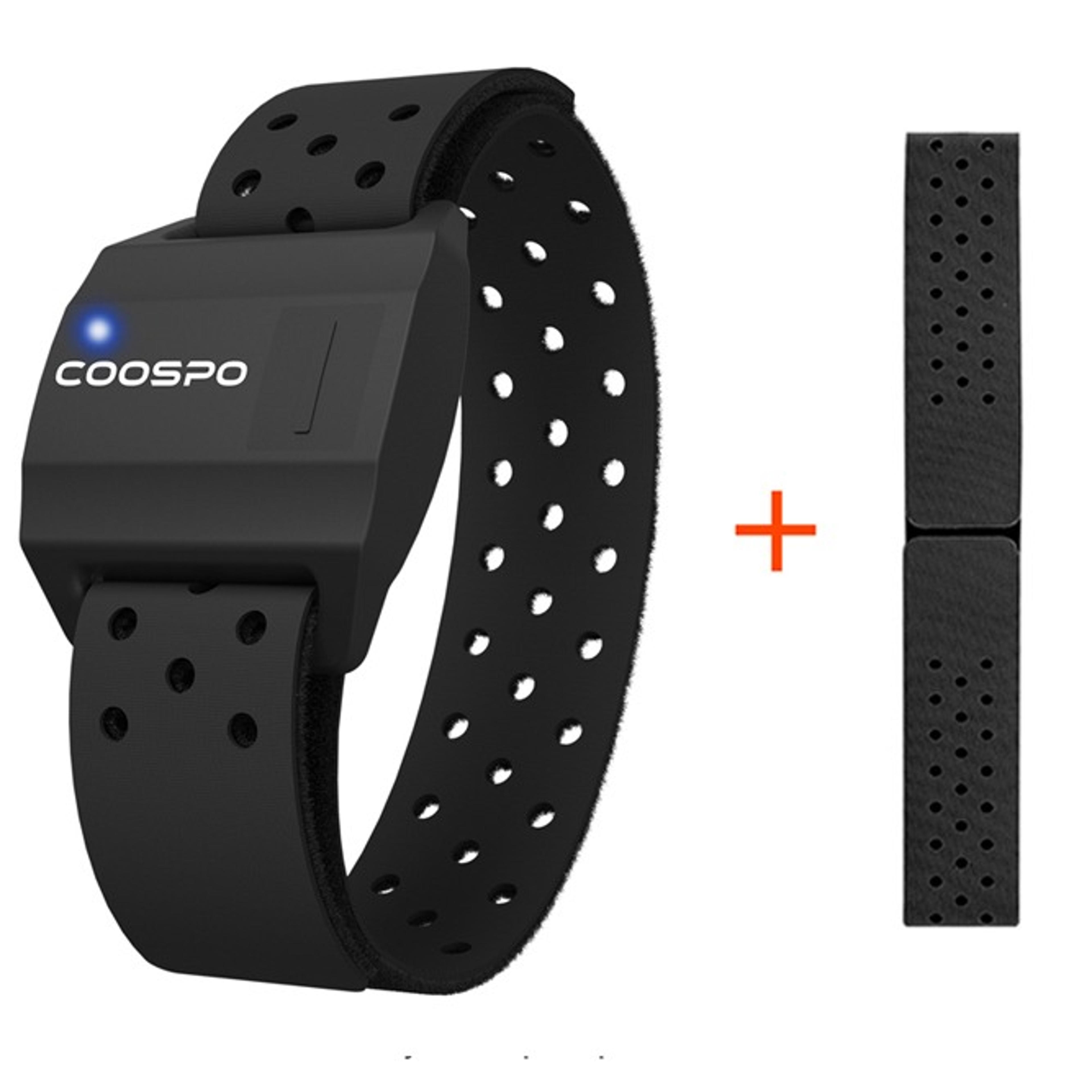 hw9 heart rate monitor armband with bluetooth & ant for garmin, wahoo & fitness training