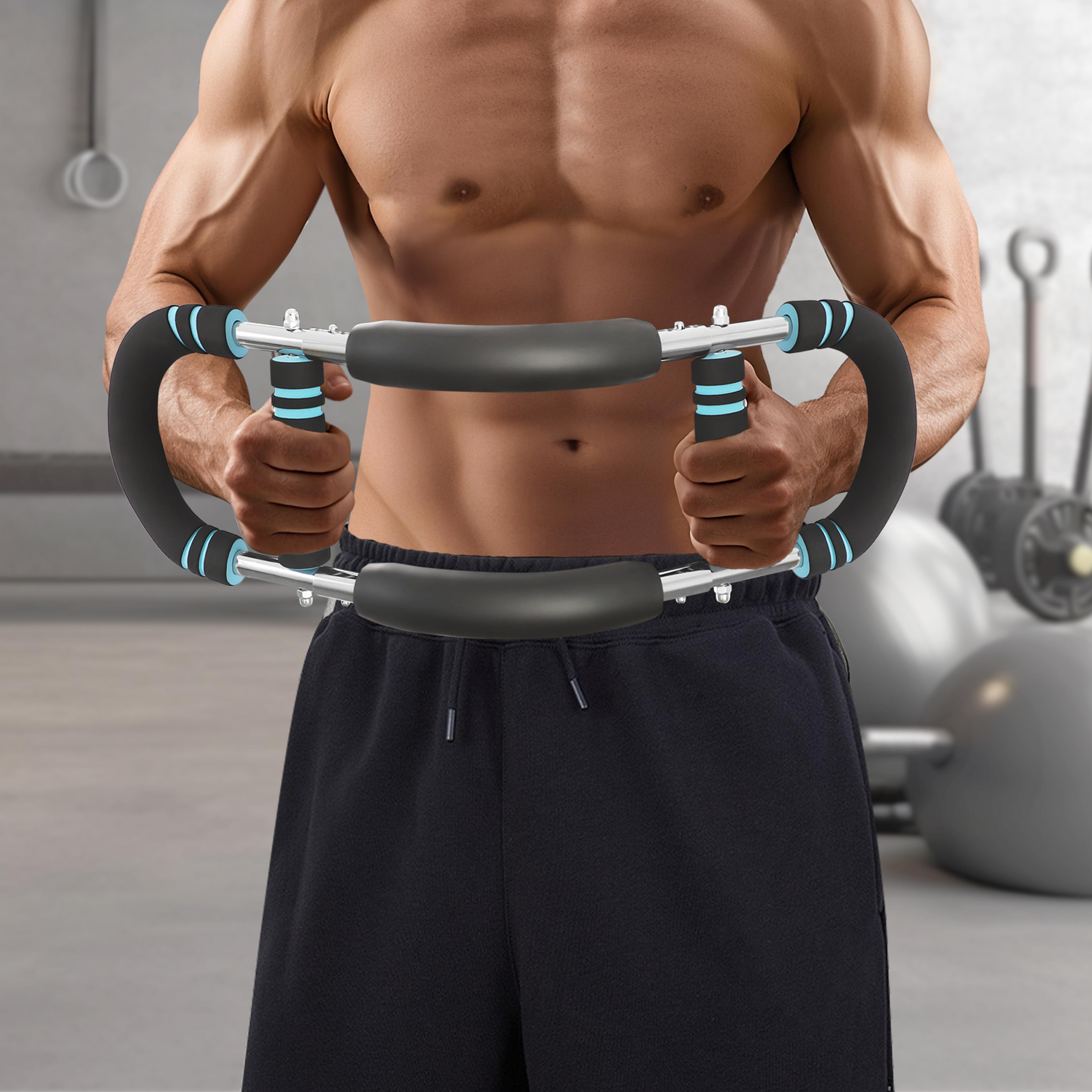 u shaped arm strength trainer carbon steel resistance trainer for home gym & forearm workouts