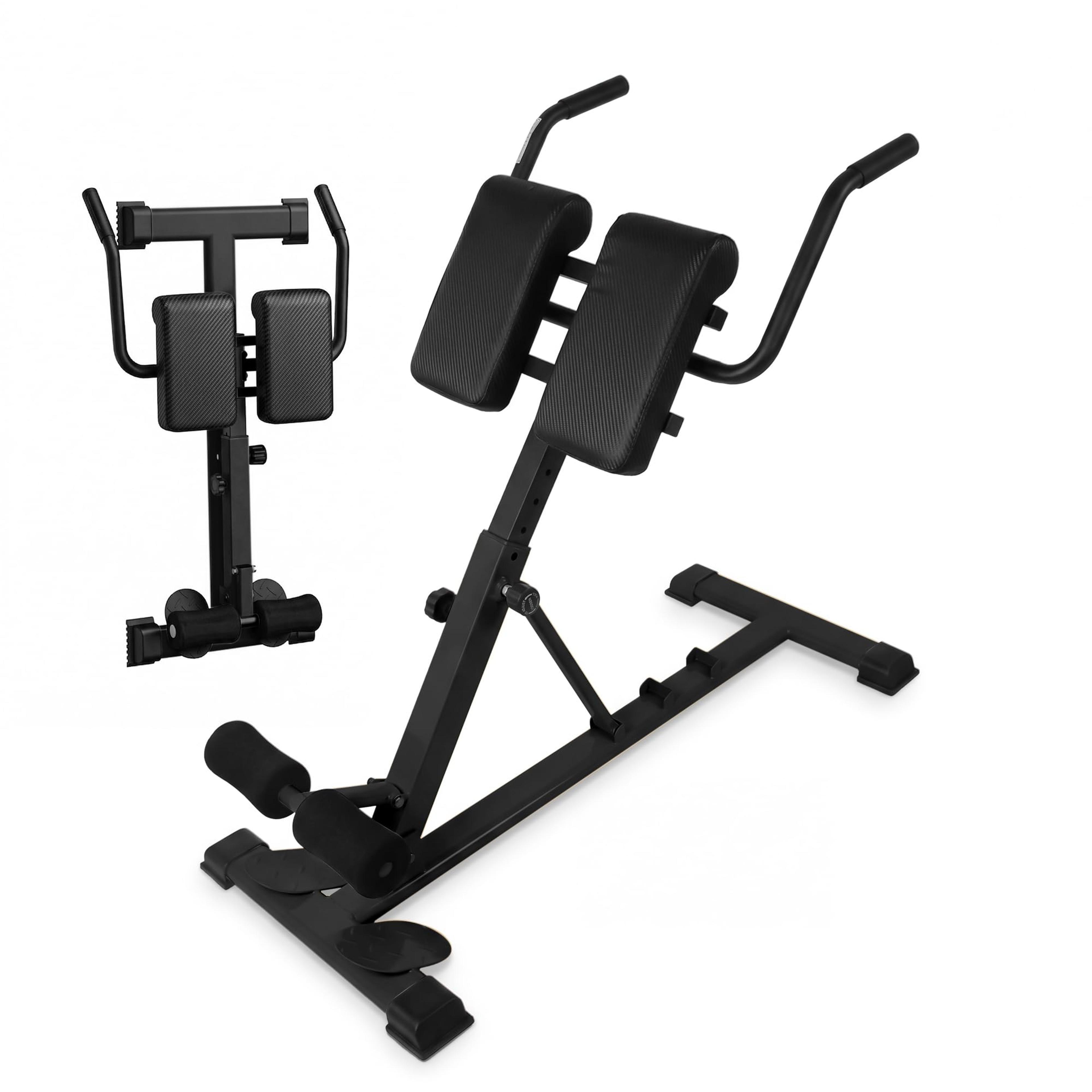 adjustable roman chair hyperextension bench 330 lb back extension machine for home gym core training