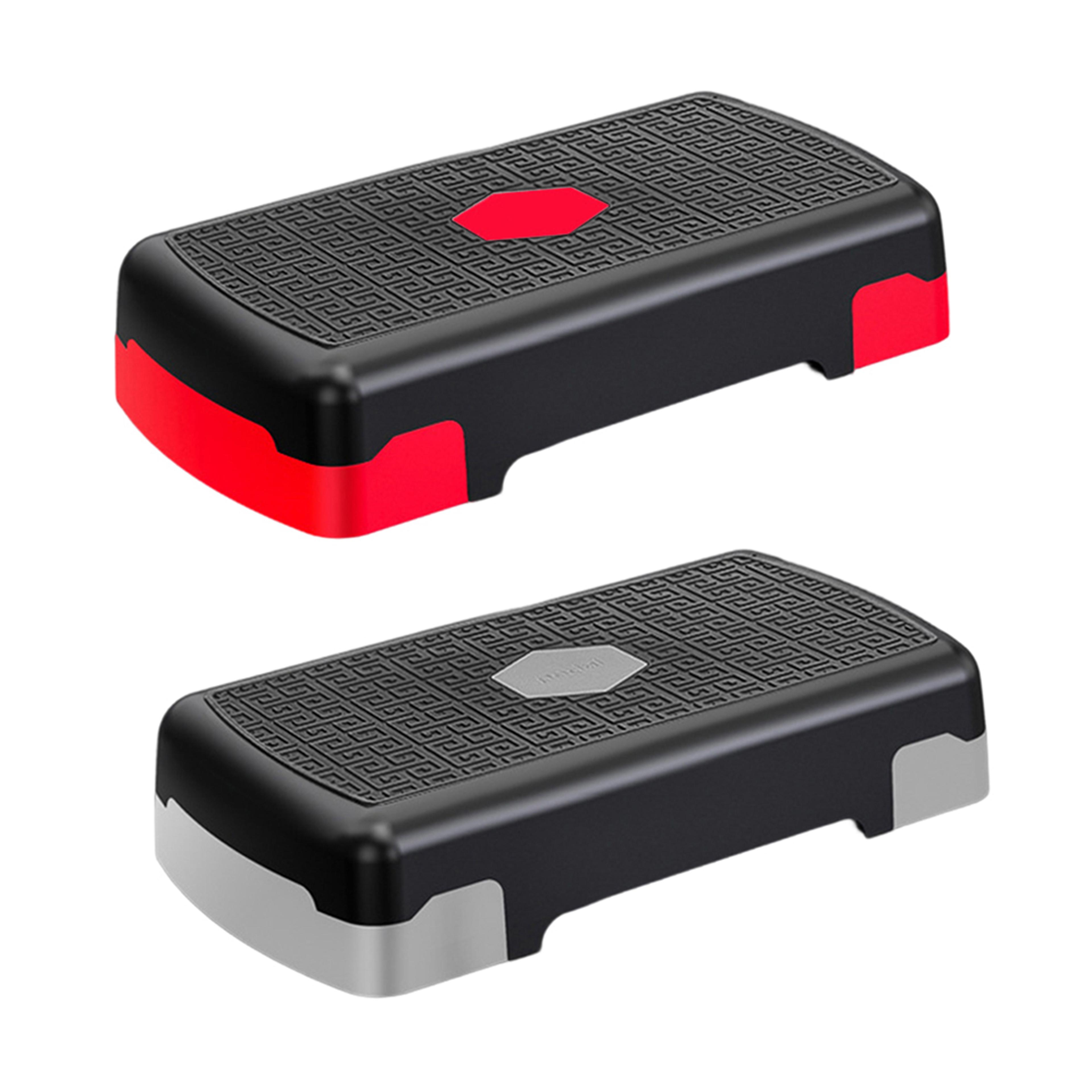 adjustable aerobic stepper fitness step platform for home workout exercise training