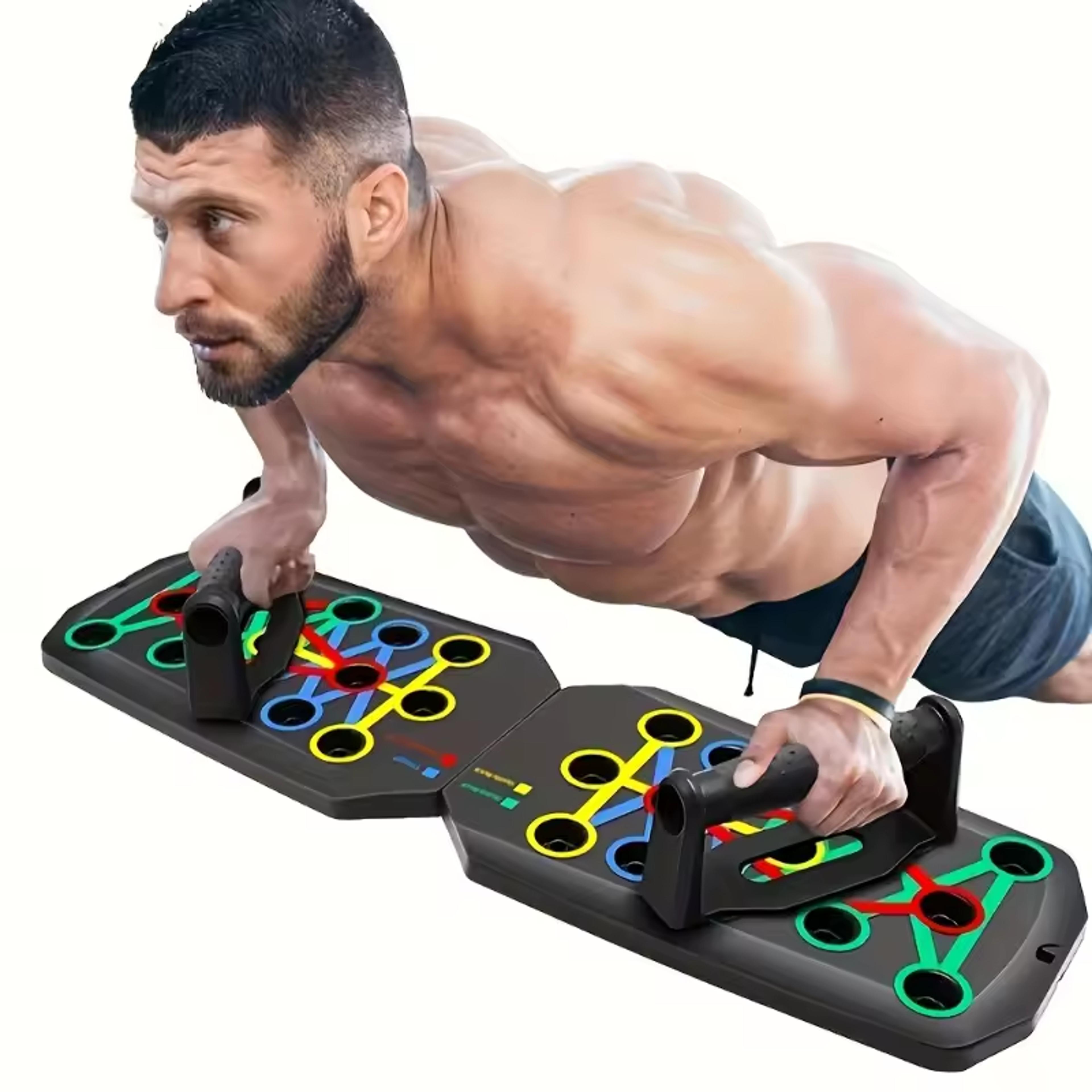 foldable push up board with handles home workout equipment for full upper body training