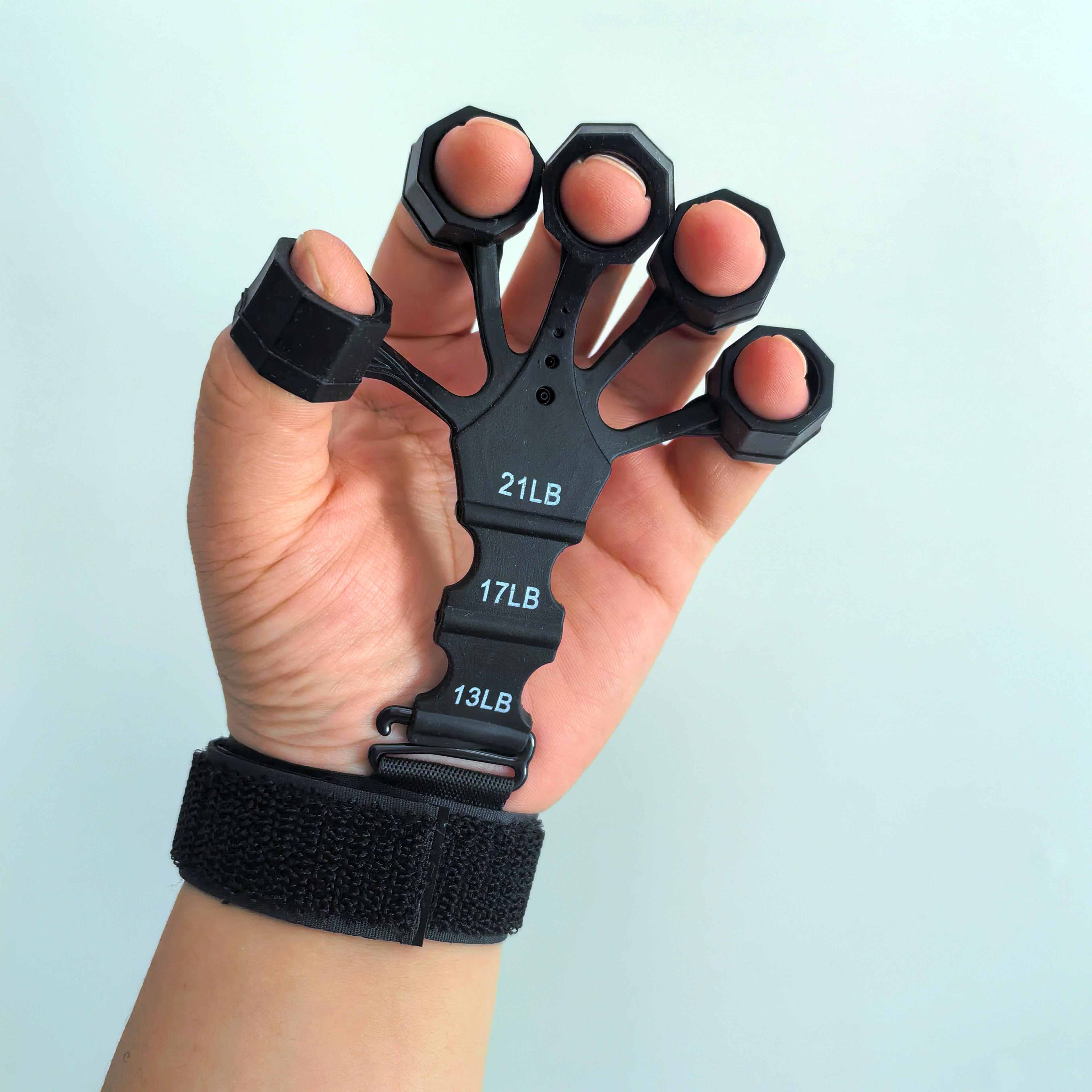 gripflex finger exerciser & hand strengthener for guitar training, hand therapy & grip recovery