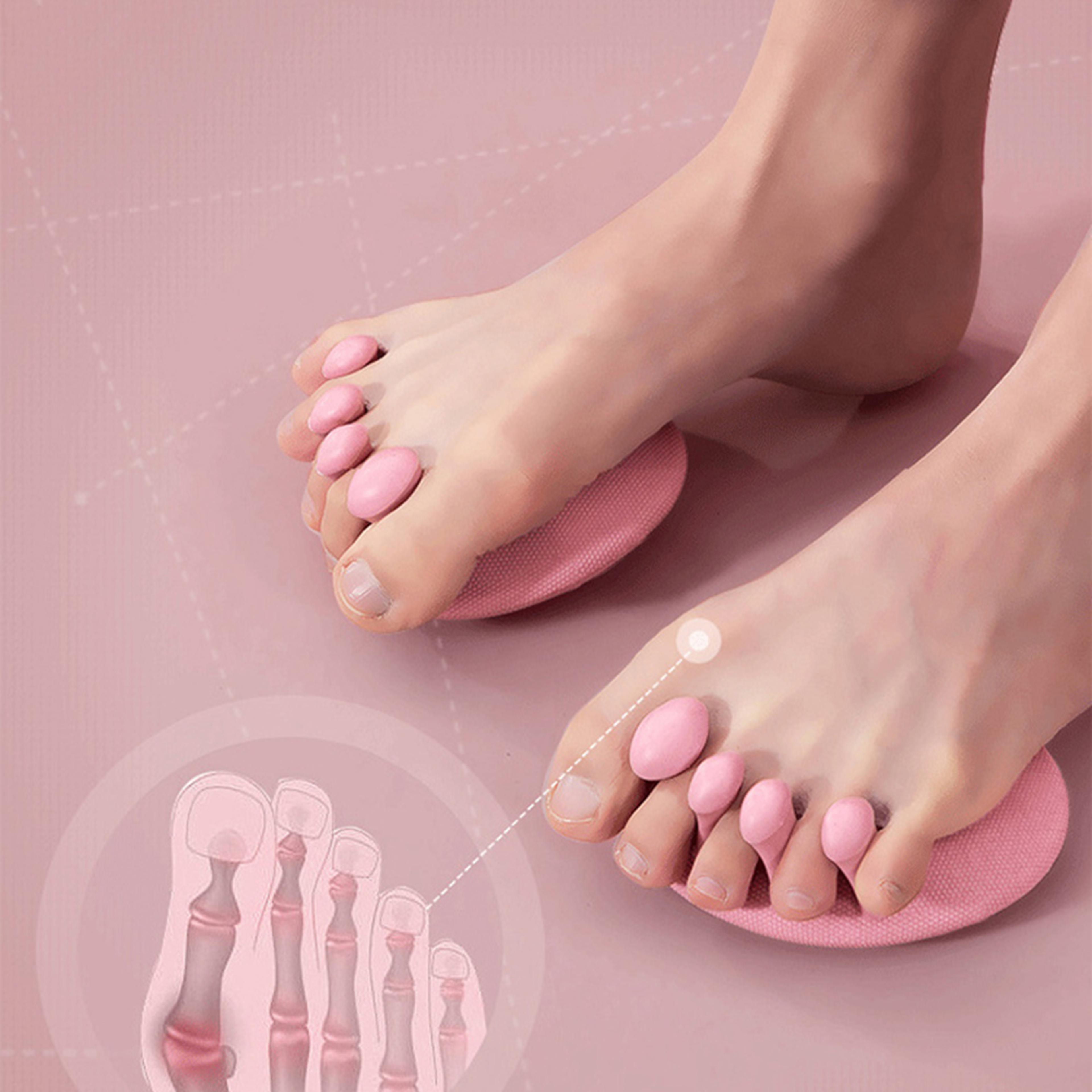 foot arch trainer & foot massage roller anti slip toe exerciser for yoga fitness