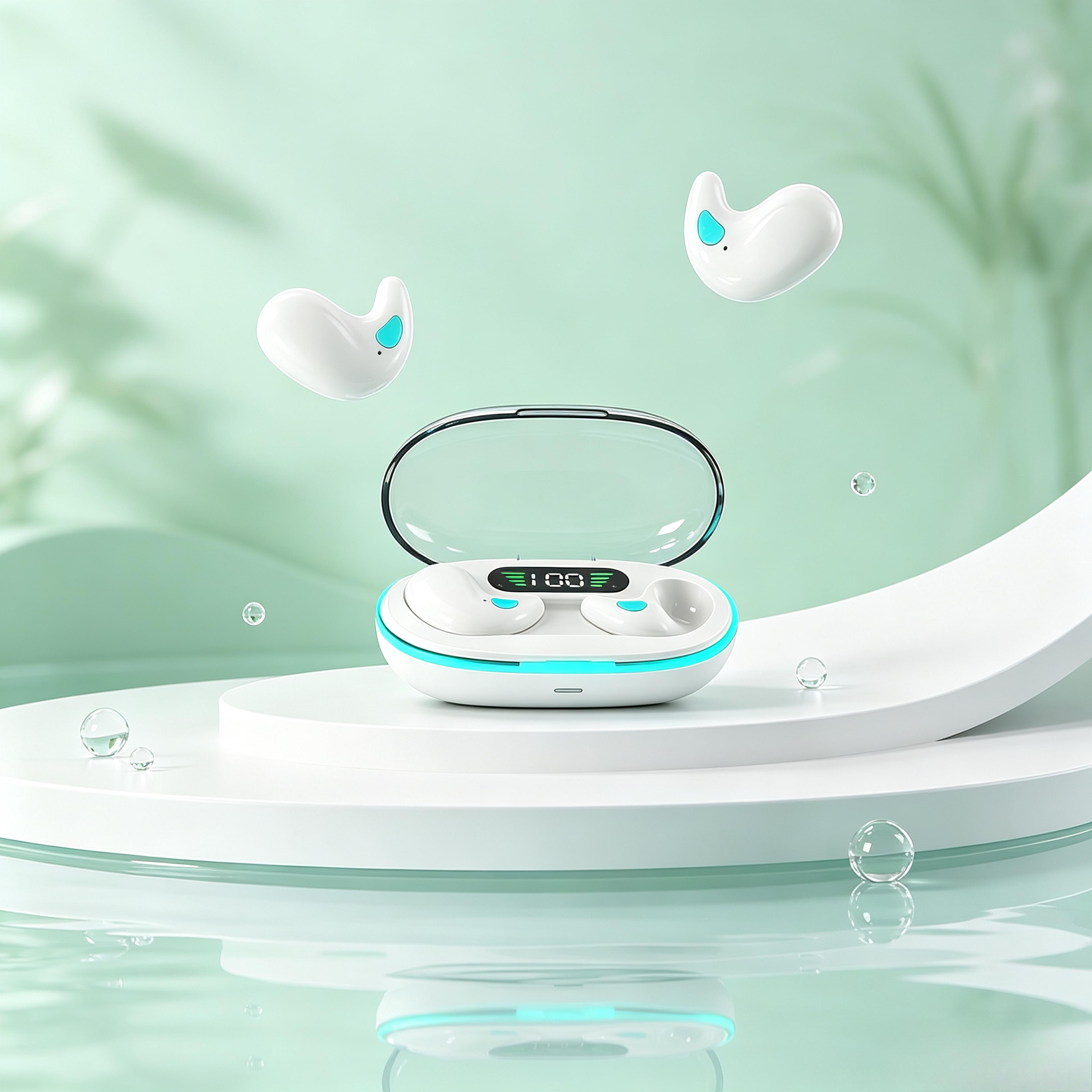 mini bluetooth earbuds wireless stereo headphones for sleep, sports & gaming with noise reduction