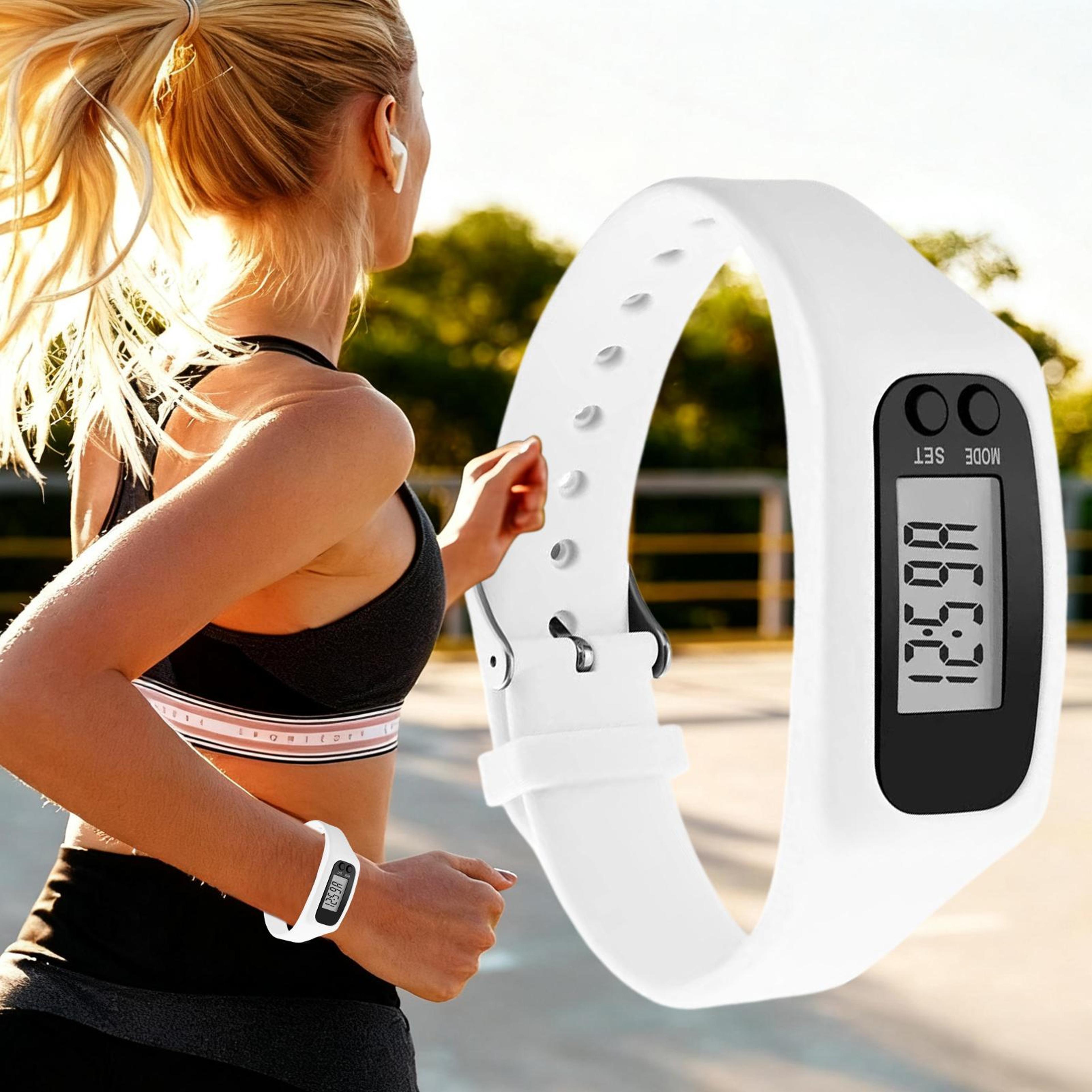 activestep pedometer watch fitness tracker step counter with lcd calorie monitor