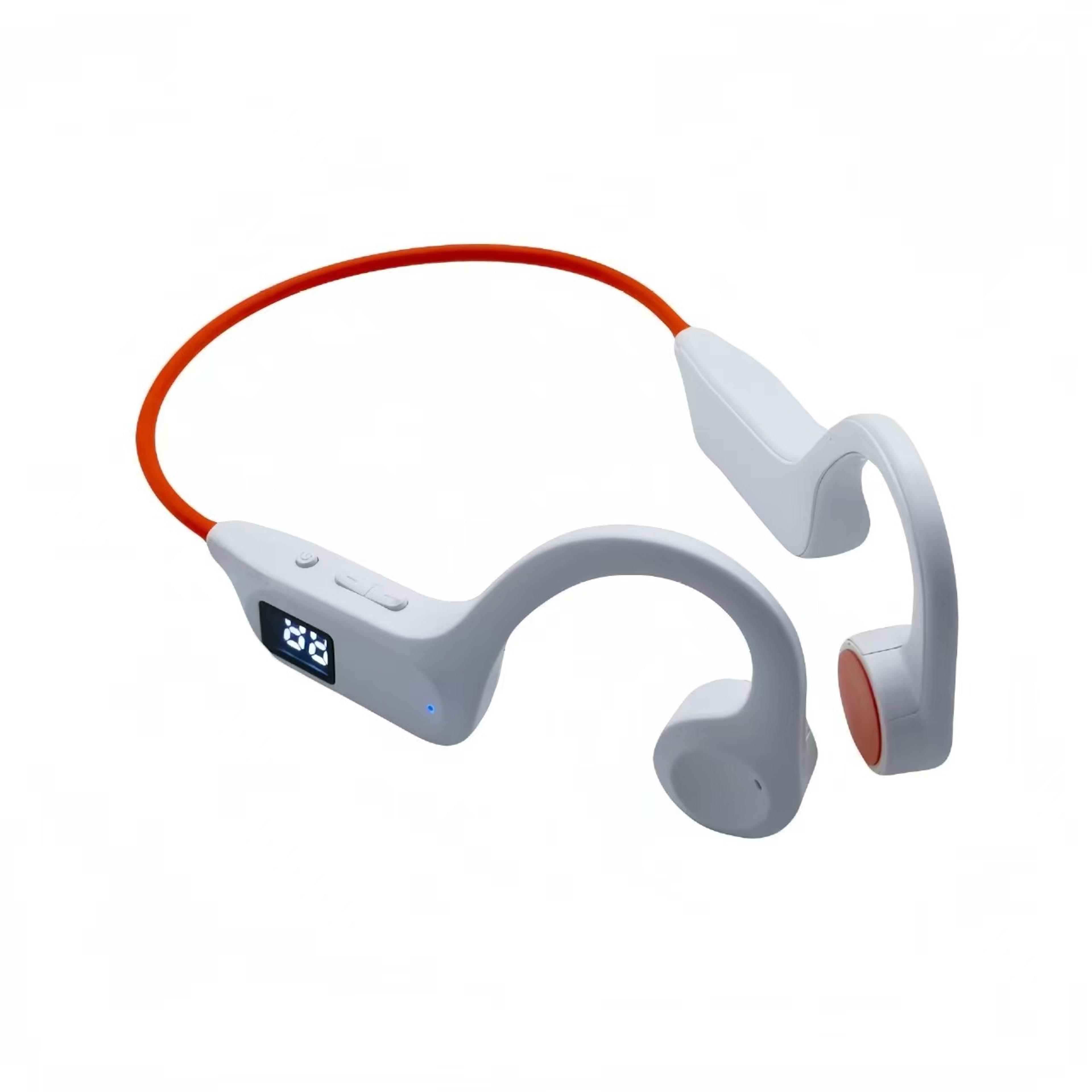 x7 bone conduction headphones bluetooth sports headset with enc mic & led display