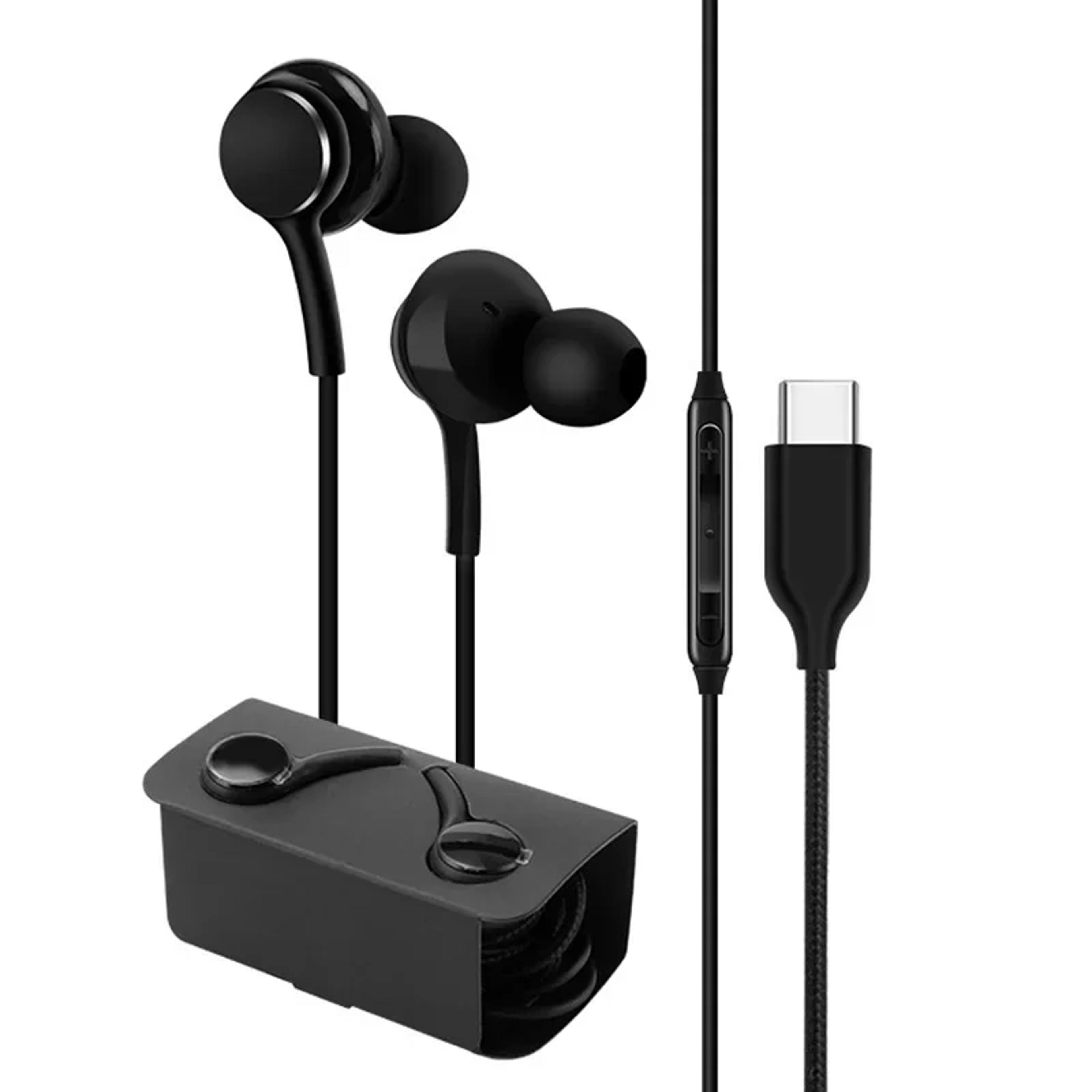 akg style usb c wired earbuds for samsung galaxy with deep bass type c earphones