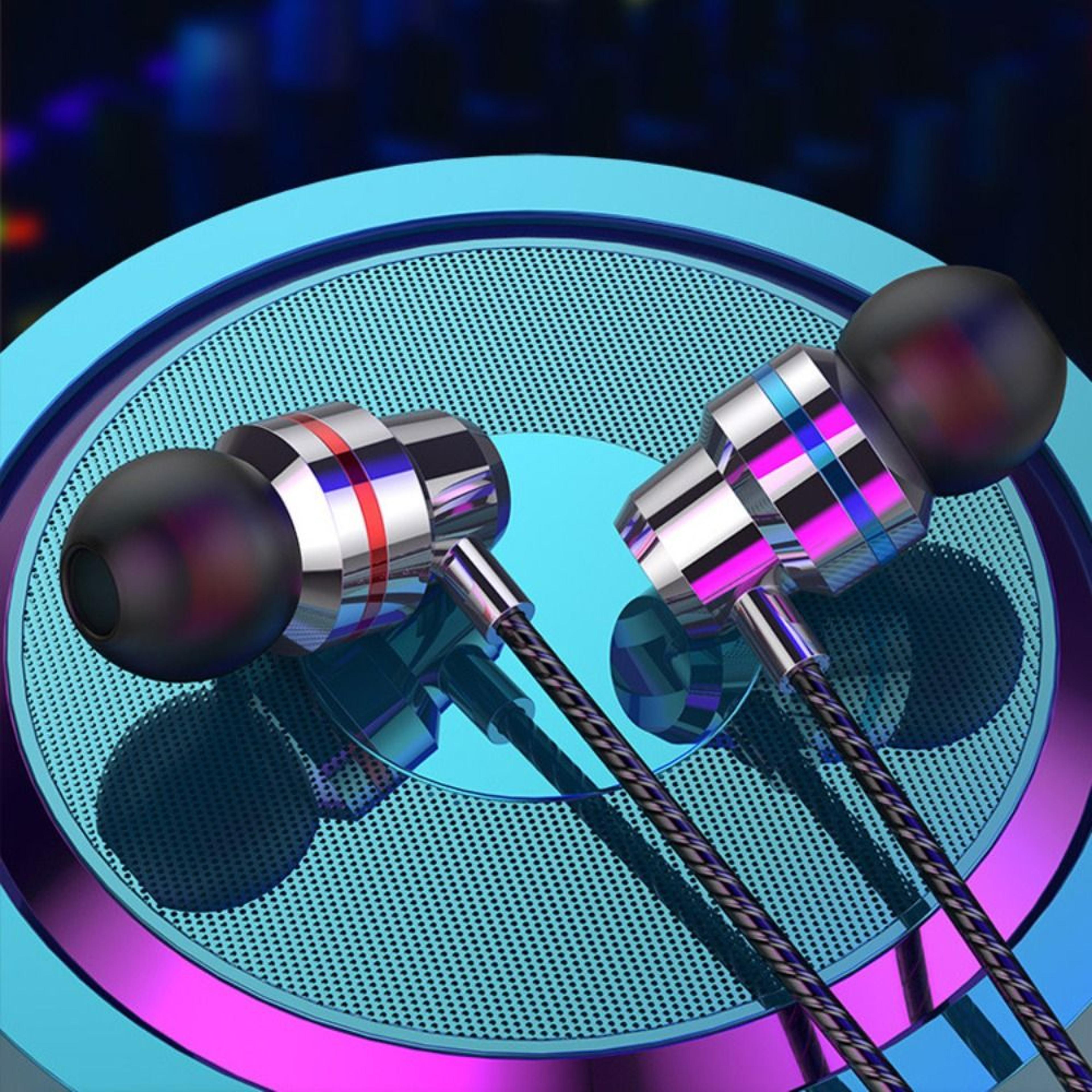 deep bass wired earbuds with microphone hd stereo 3.5mm headphones for everyday listening