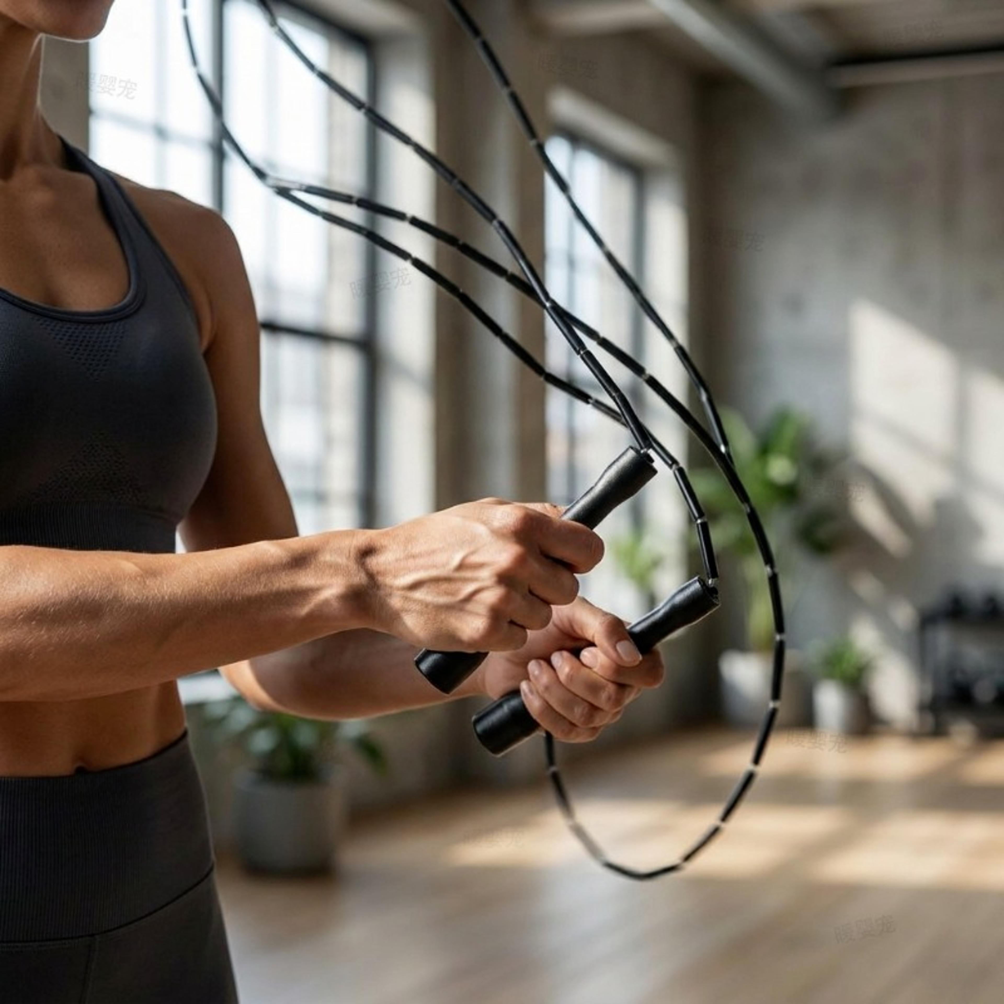 beaded fitness jump rope for speed training boxing & cardio workouts