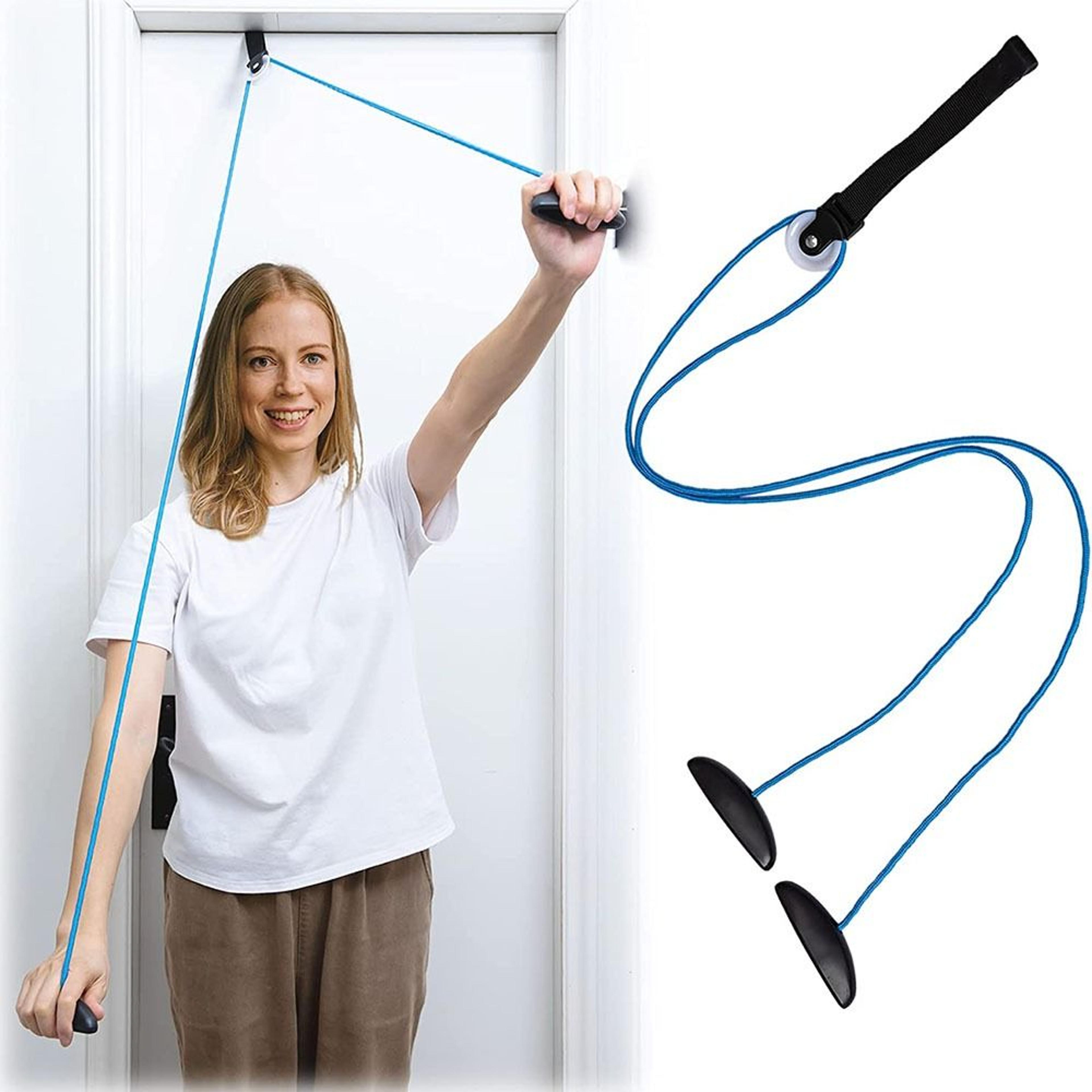 over door shoulder pulley for physical therapy shoulder rehab equipment for pain relief & recovery