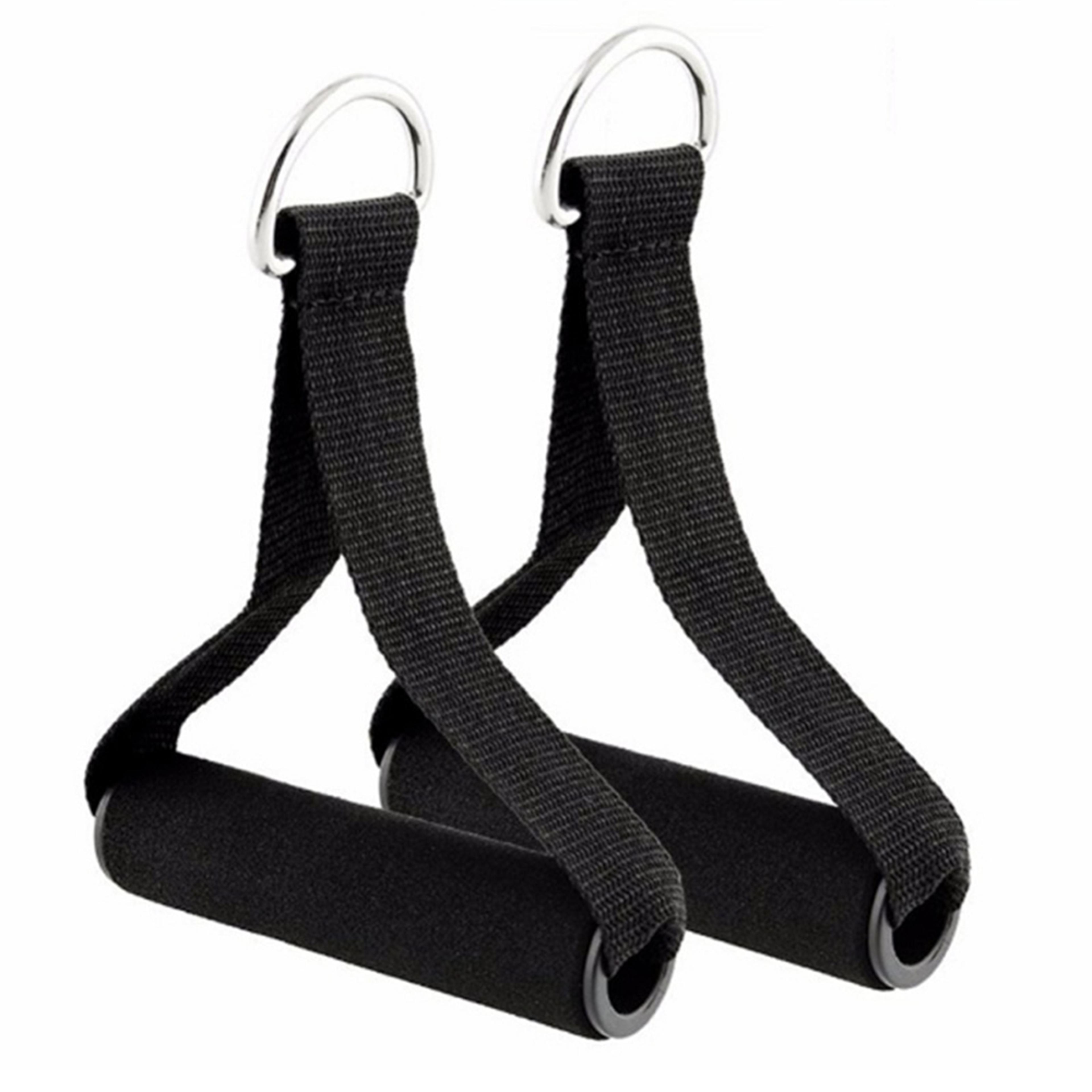 extra wide foam grip cable machine handles for gym cable attachments and resistance band workouts