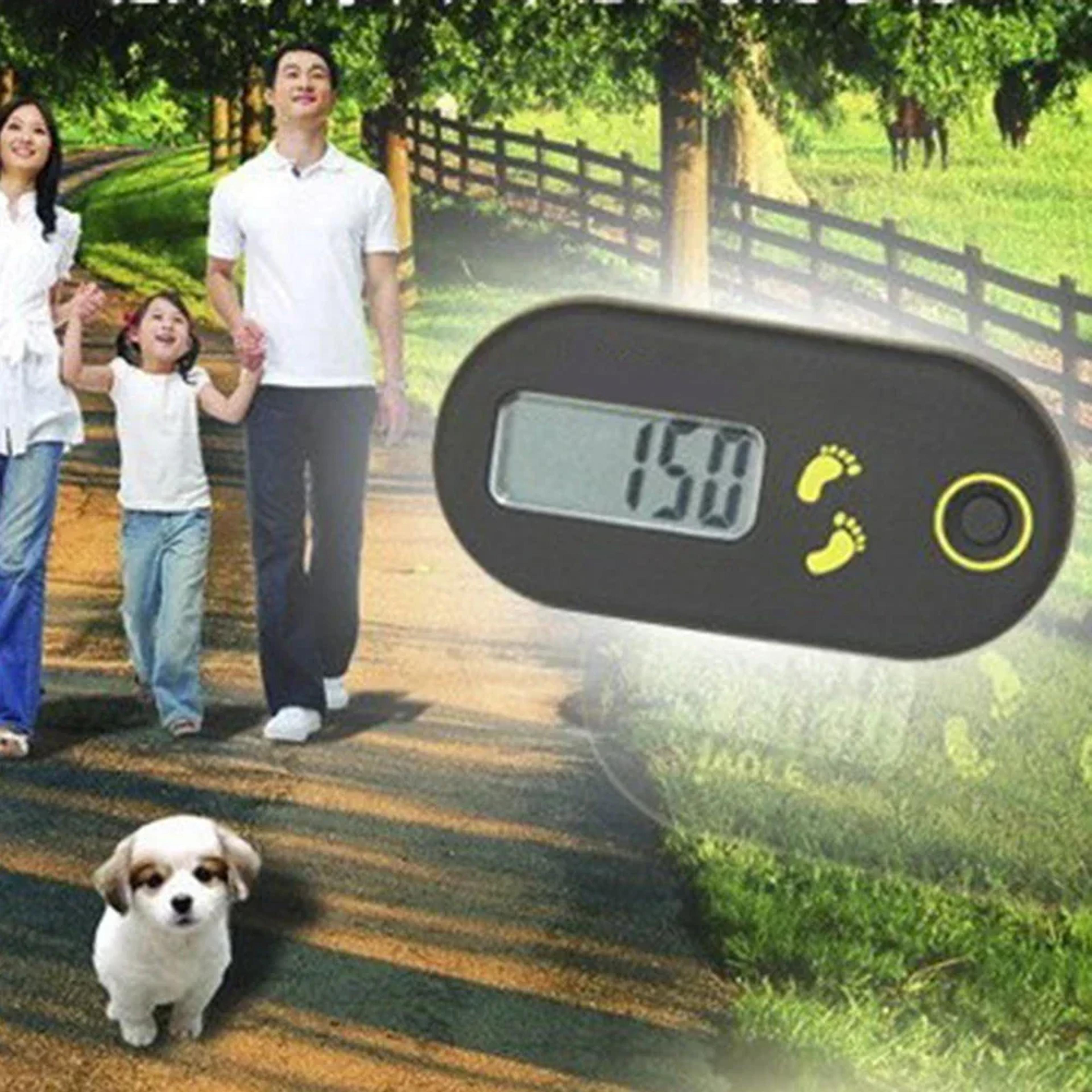 mini 3d pedometer step counter for walking running and hiking