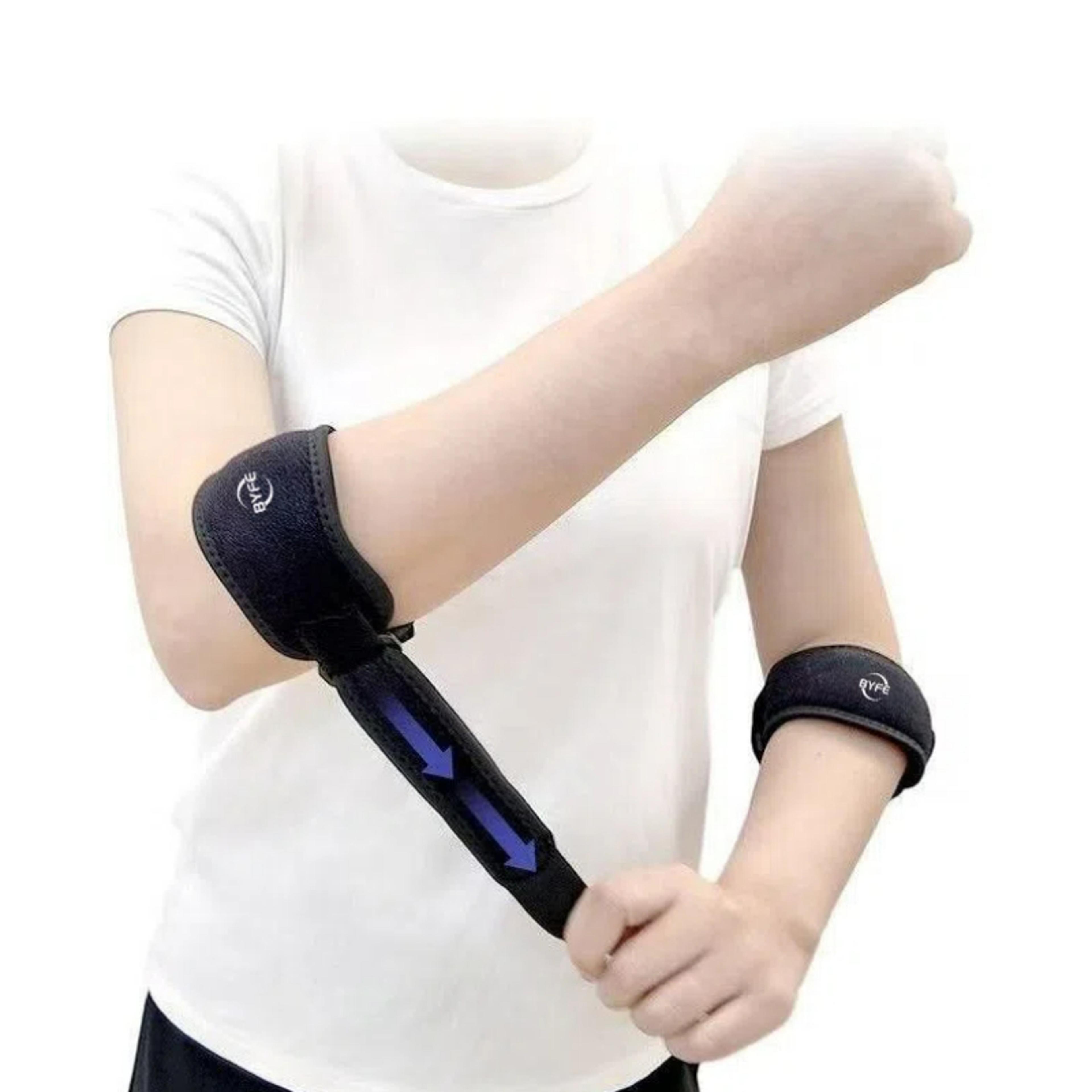 relieffit tennis elbow brace with compression pad for tendonitis & golf elbow support
