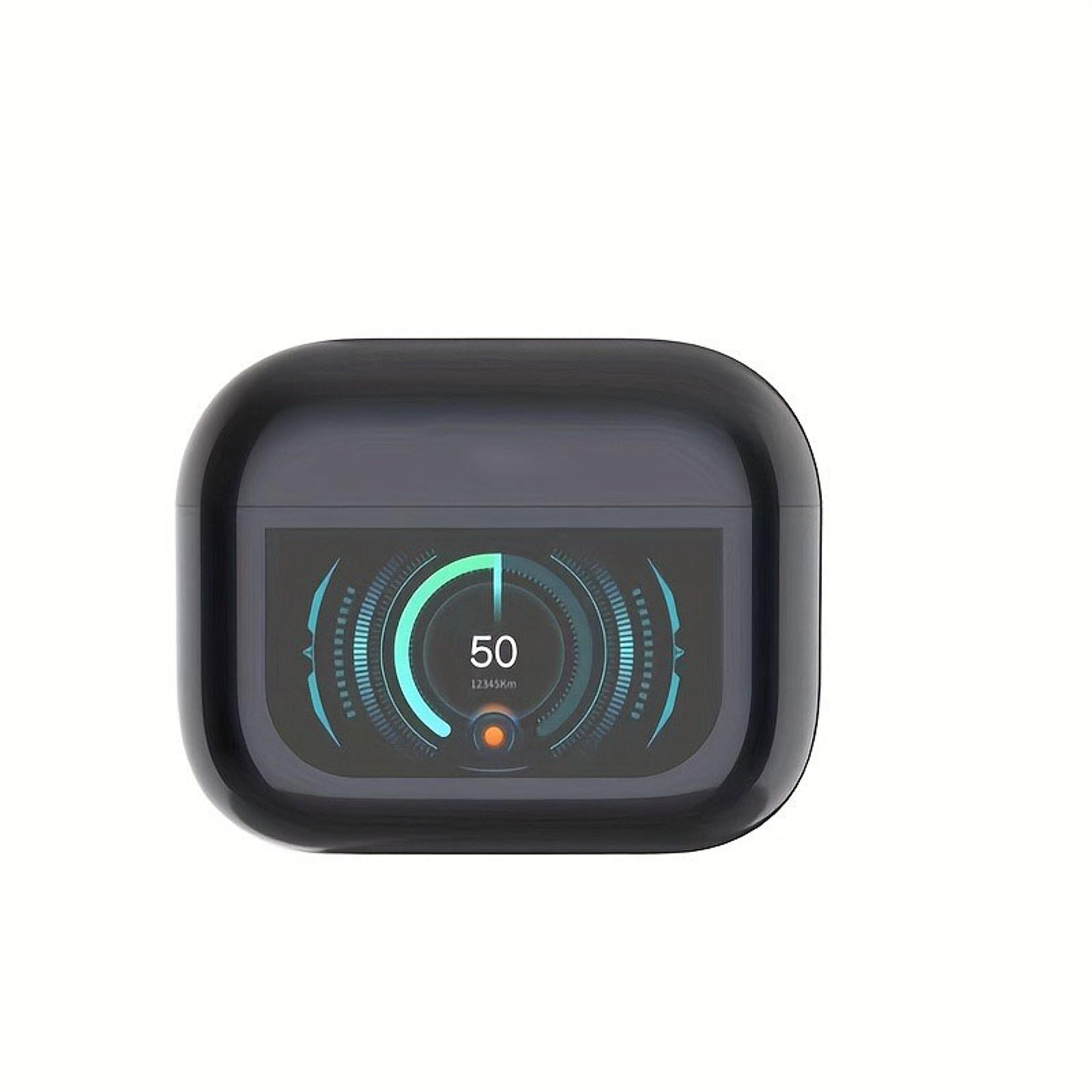 yx30 anc wireless earbuds with led touch display bluetooth 5.4 noise cancelling headphones