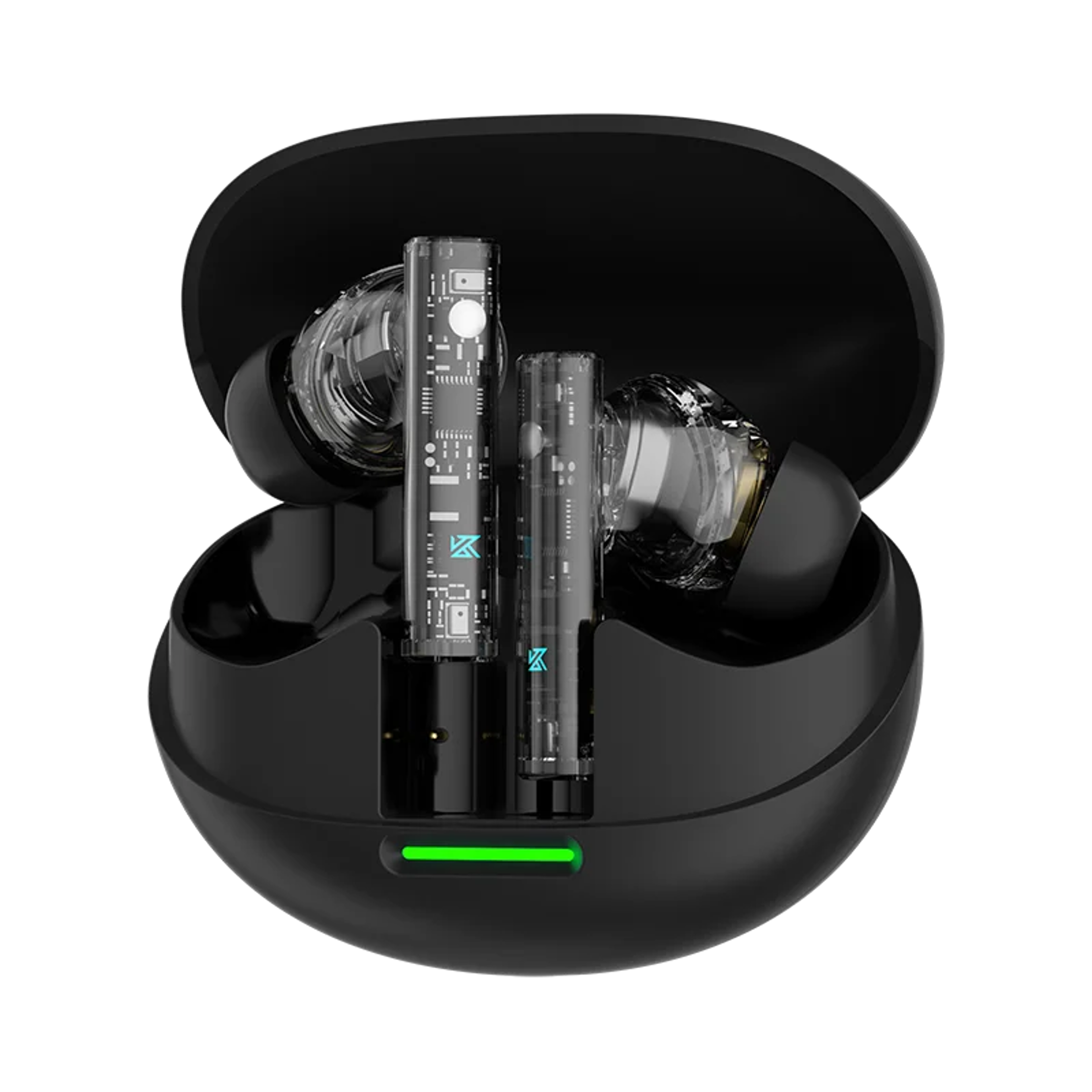 kz sora bluetooth 5.4 wireless earbuds with low latency noise cancelling & charging case