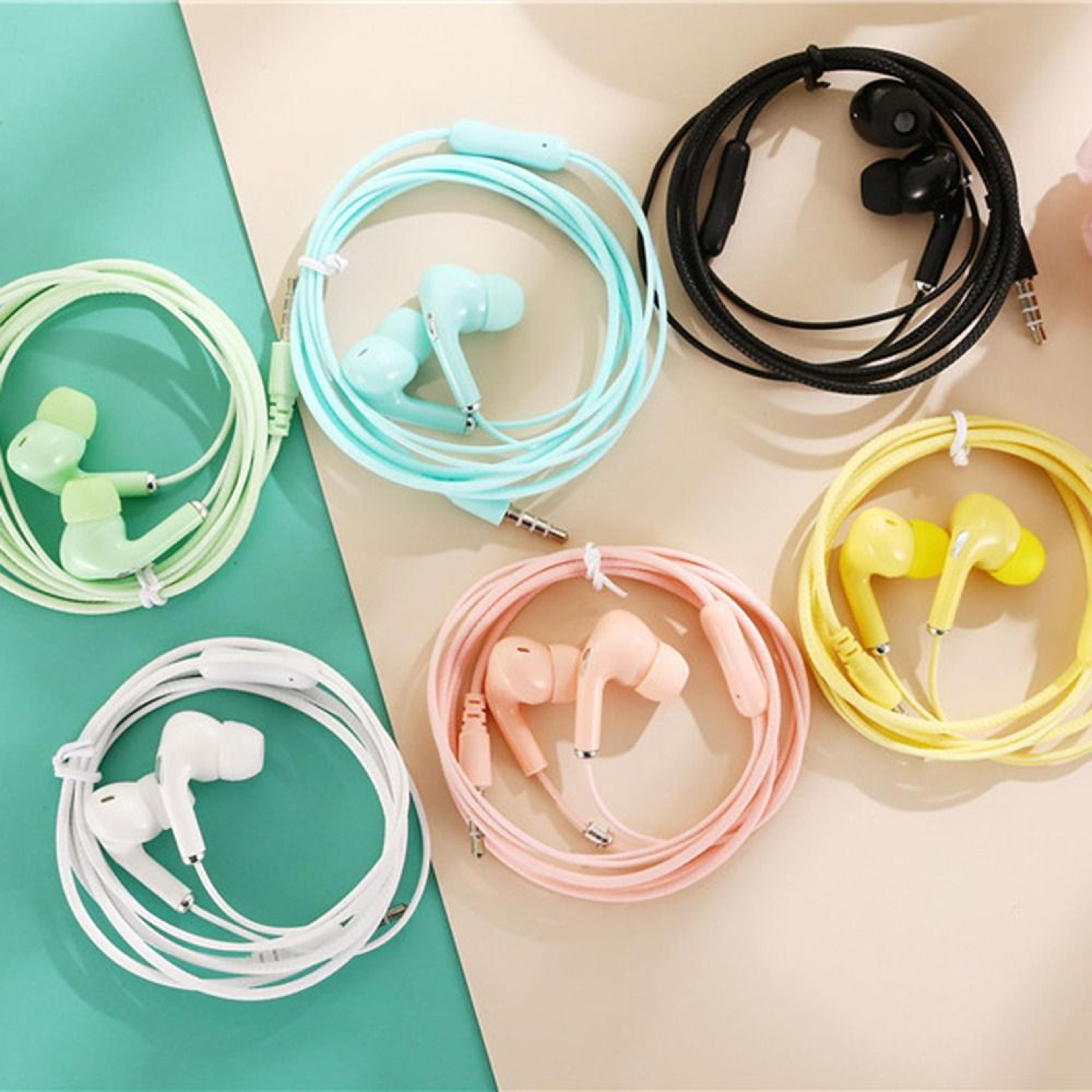 hd wired earphones with mic in ear headphones for sports & mobile phones