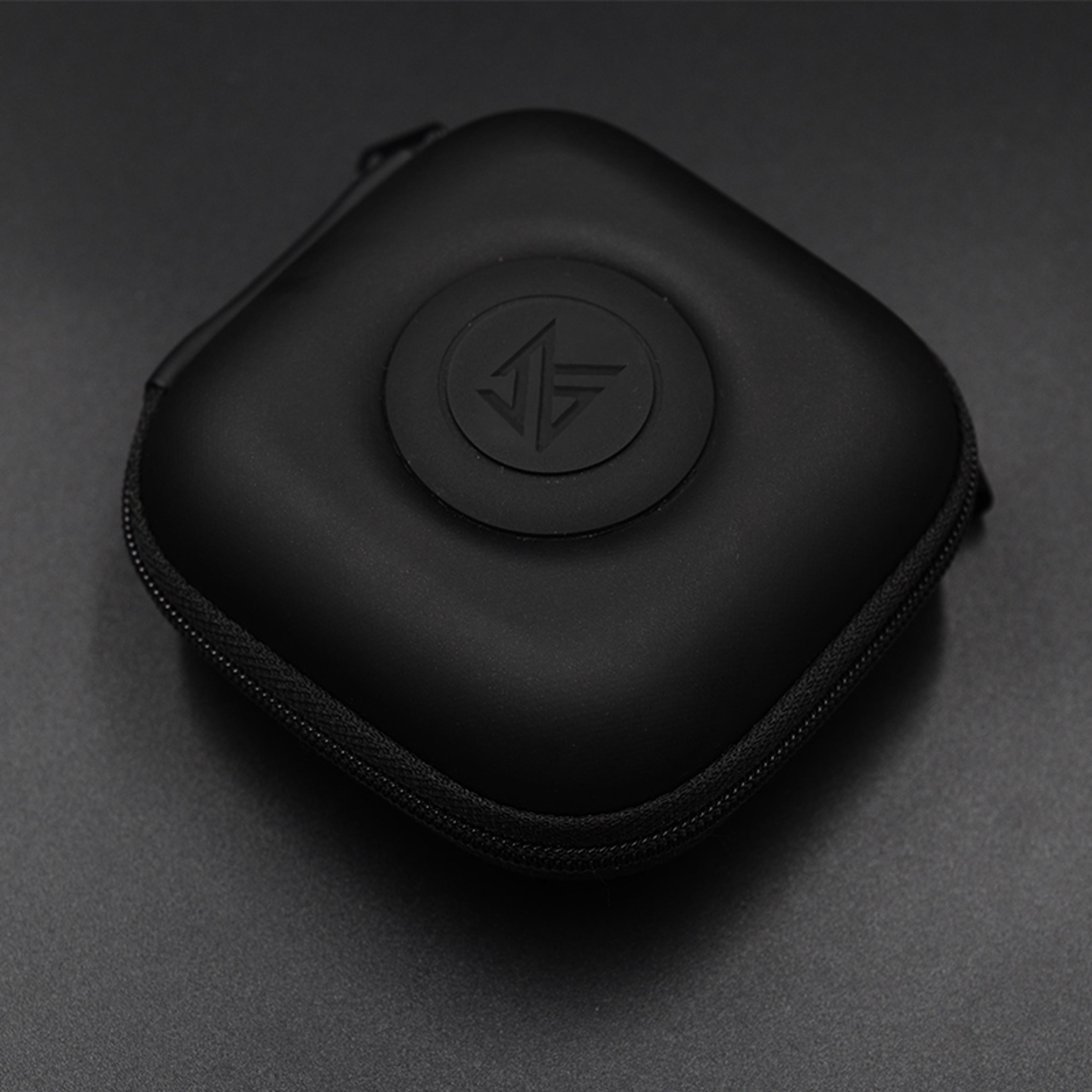 kz portable earphone case pu zipper earbud storage case for iems and accessories