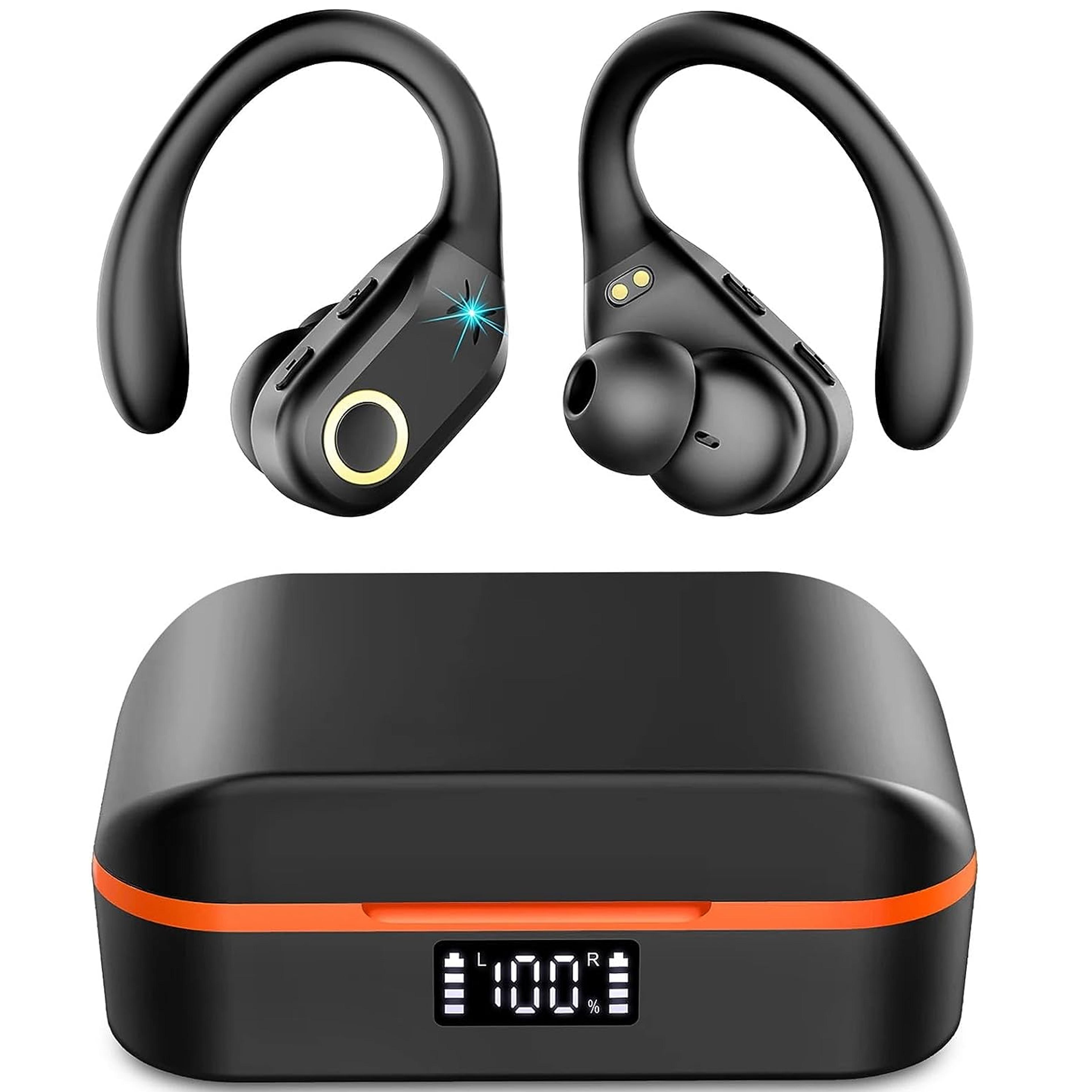 anc wireless earbuds with bluetooth 5.3 dual mic enc noise cancelling tws earphones