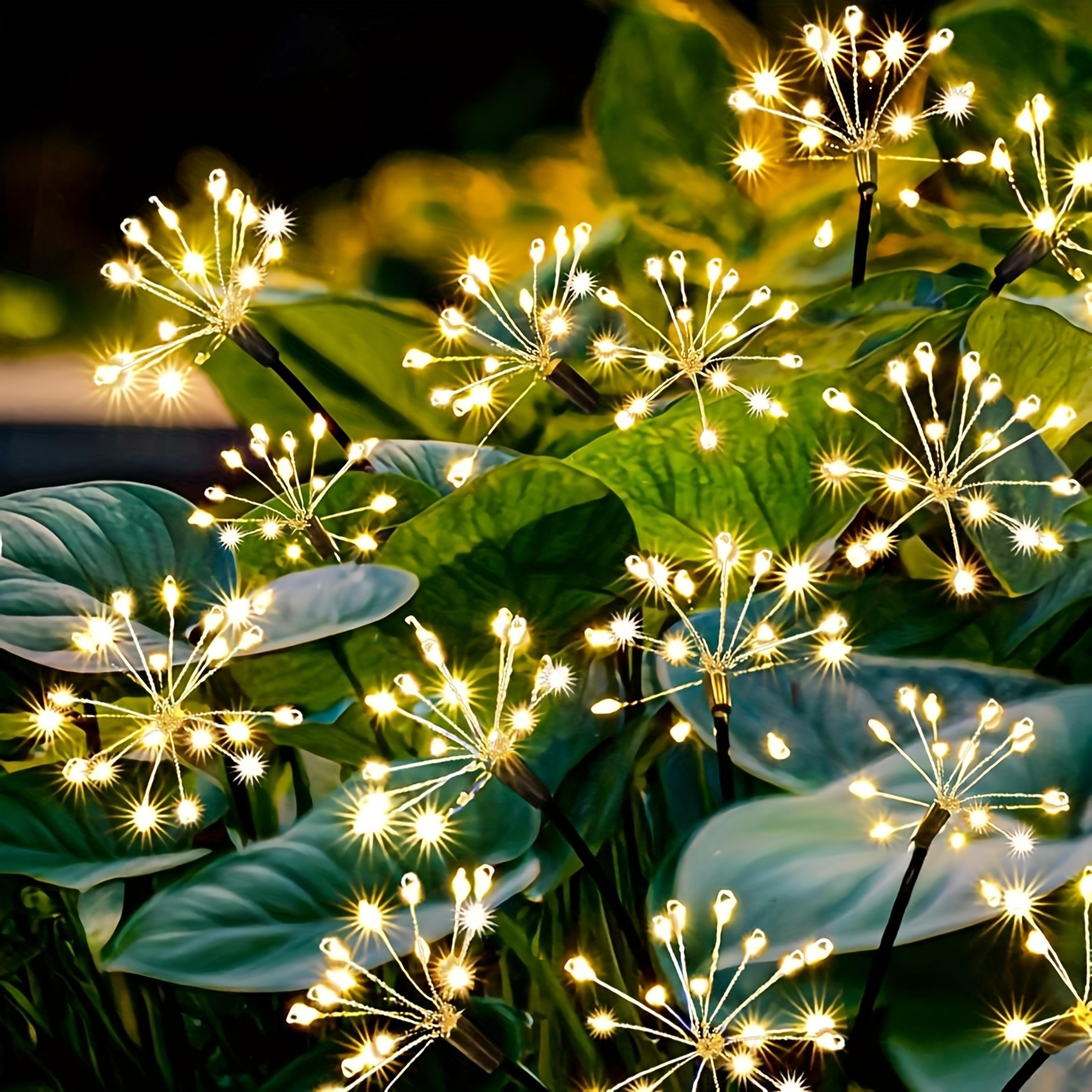 solar firework garden lights ip65 waterproof outdoor starburst lights