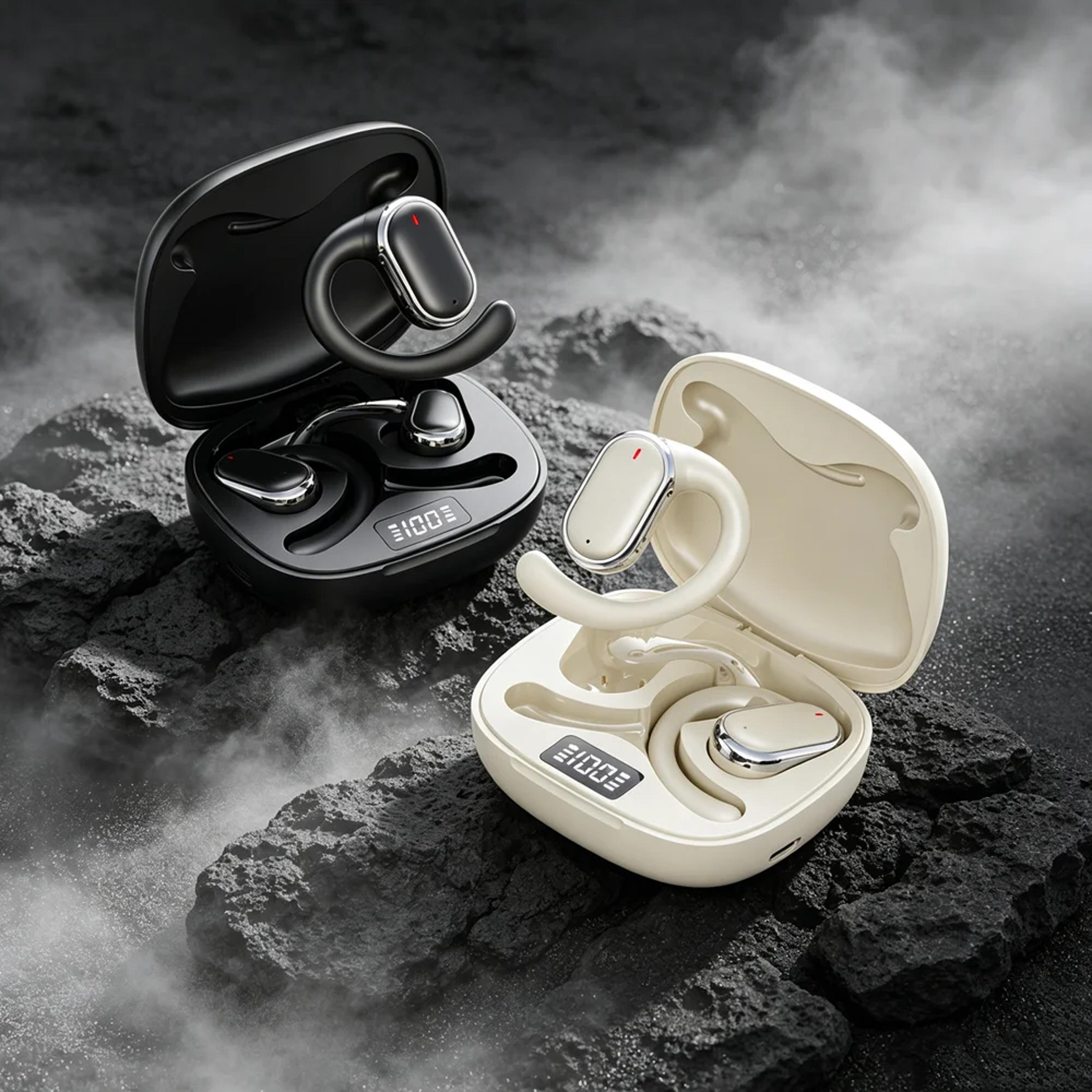 coolfit tws wireless gaming earbuds sweat wicking bluetooth headphones for workouts