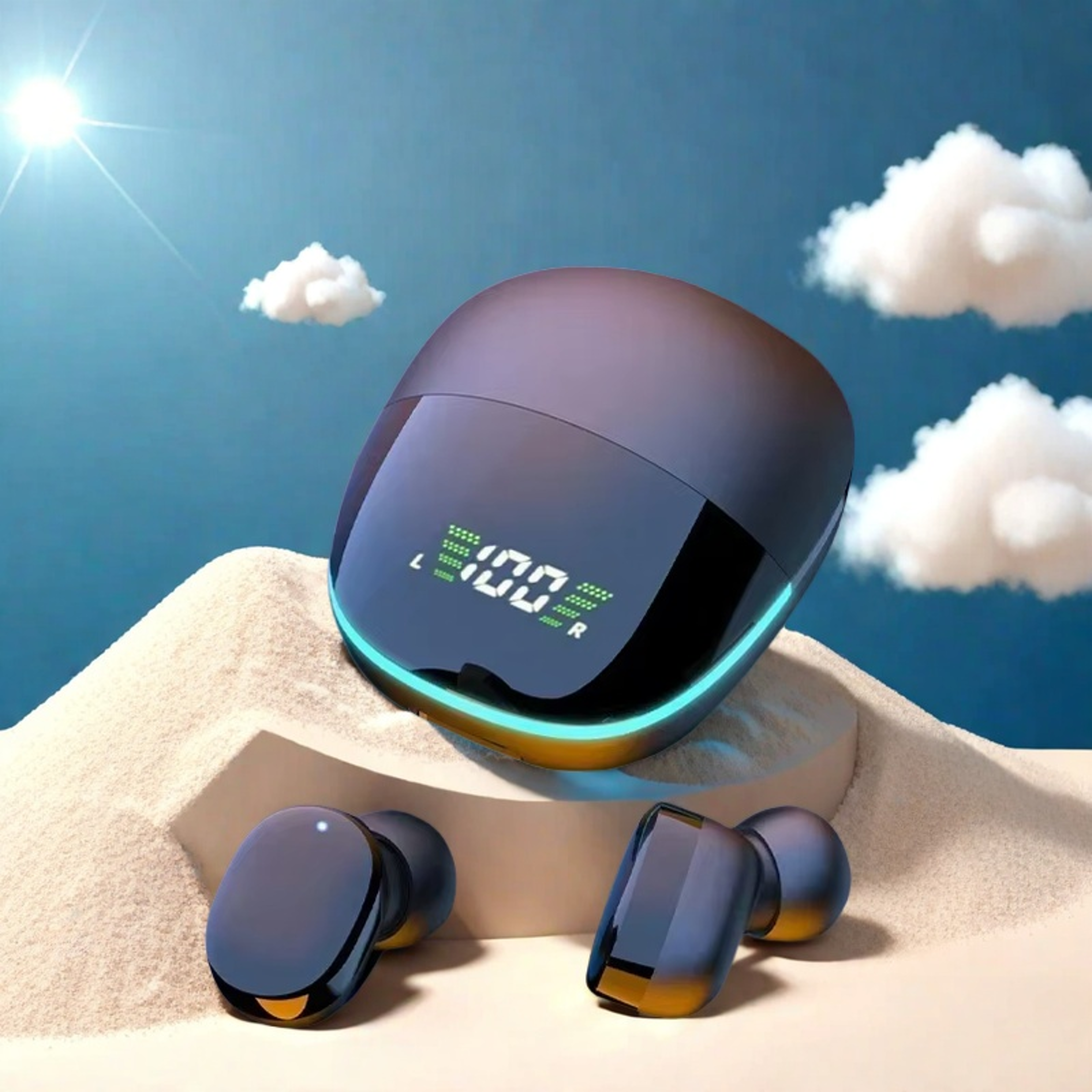 tws wireless gaming earbuds with mic and hifi stereo bass