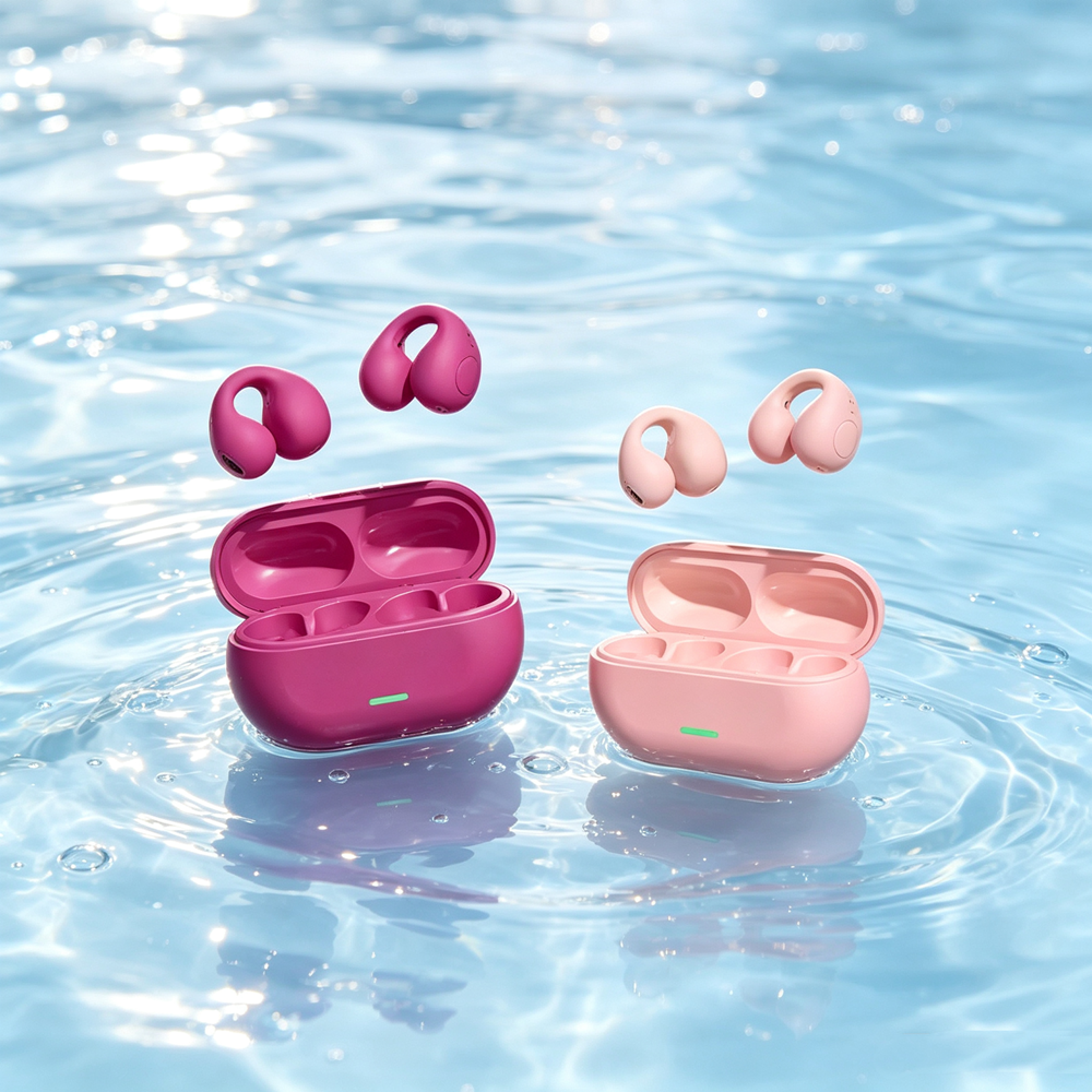 open ear clip on headphones bluetooth 5.3 wireless sports earbuds for running