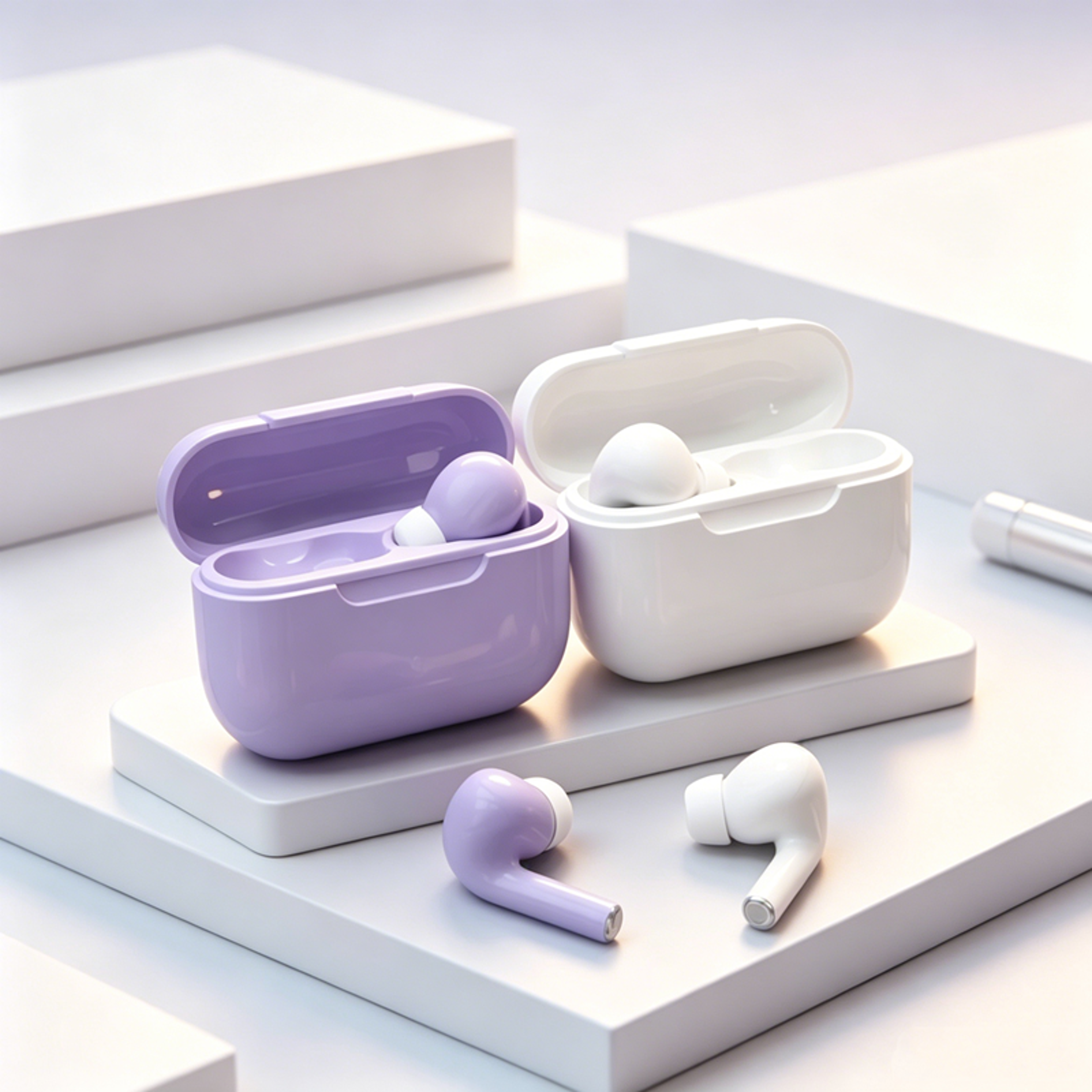wireless bluetooth earbuds with mic touch control and charging case